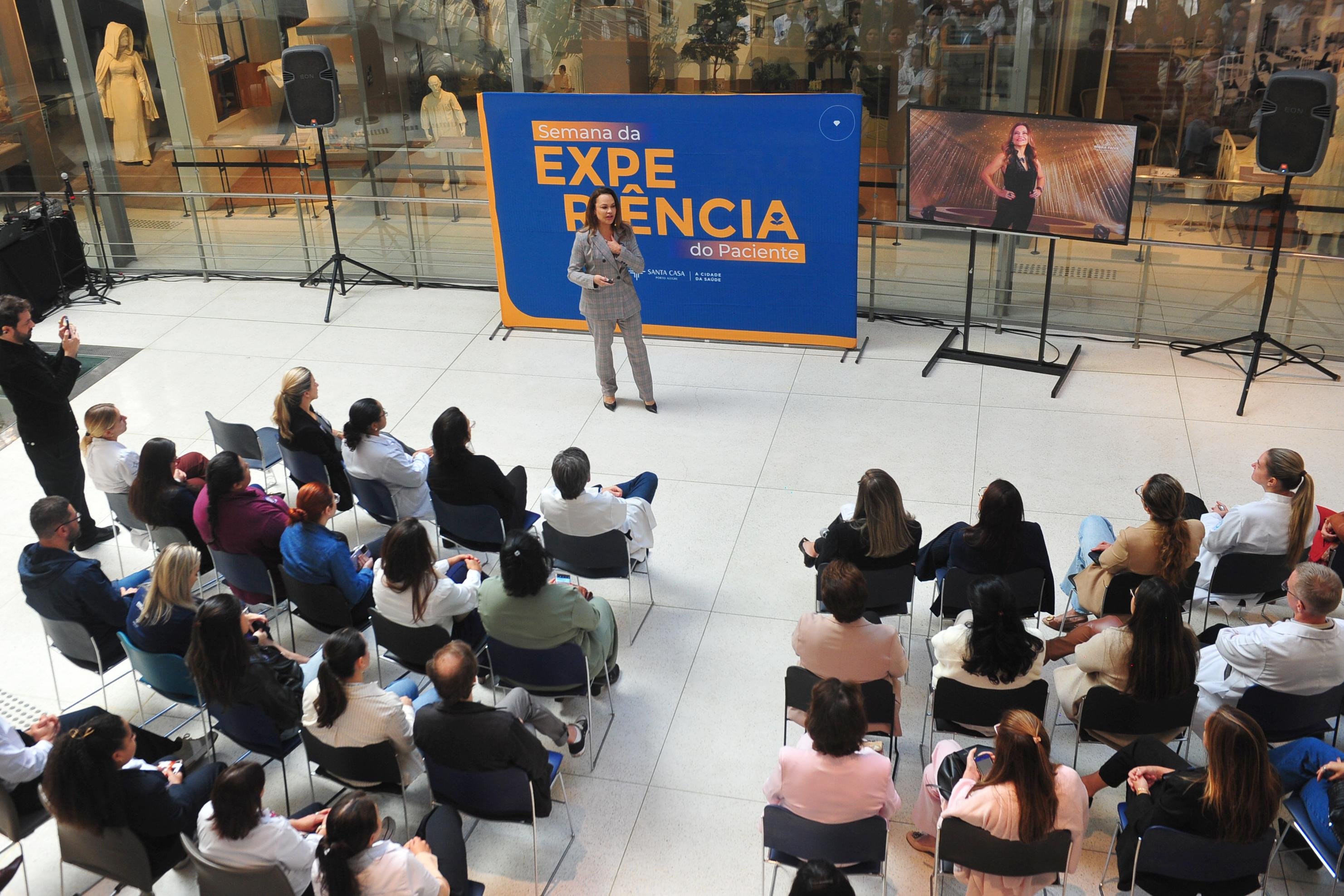 5&ordf; Semana da Experi&ecirc;ncia do Paciente da Santa Casa de Porto Alegre promove uma programa&ccedil;&atilde;o especial, com reconhecimento de profissionais que fazem diferen&ccedil;a e palestra