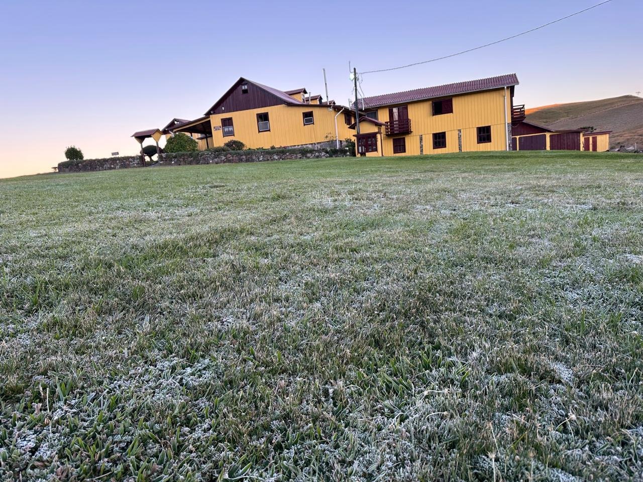 Em S&atilde;o Jos&eacute; dos Ausentes, nos Campos de Cima da Serra, o term&ocirc;metro registrou -1,5&ordm;C