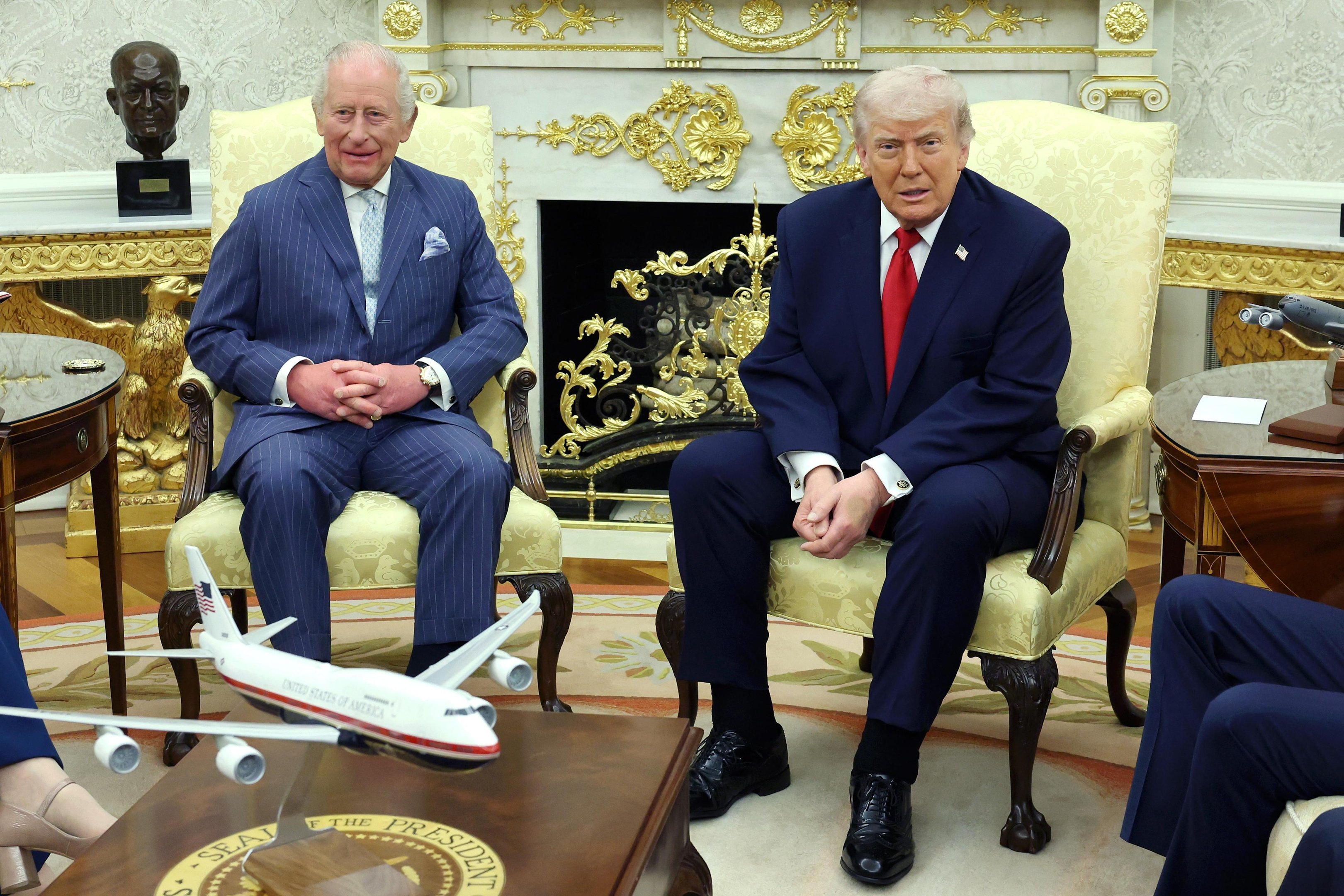 Trump deu as boas-vindas ao rei Charles III na Casa Branca