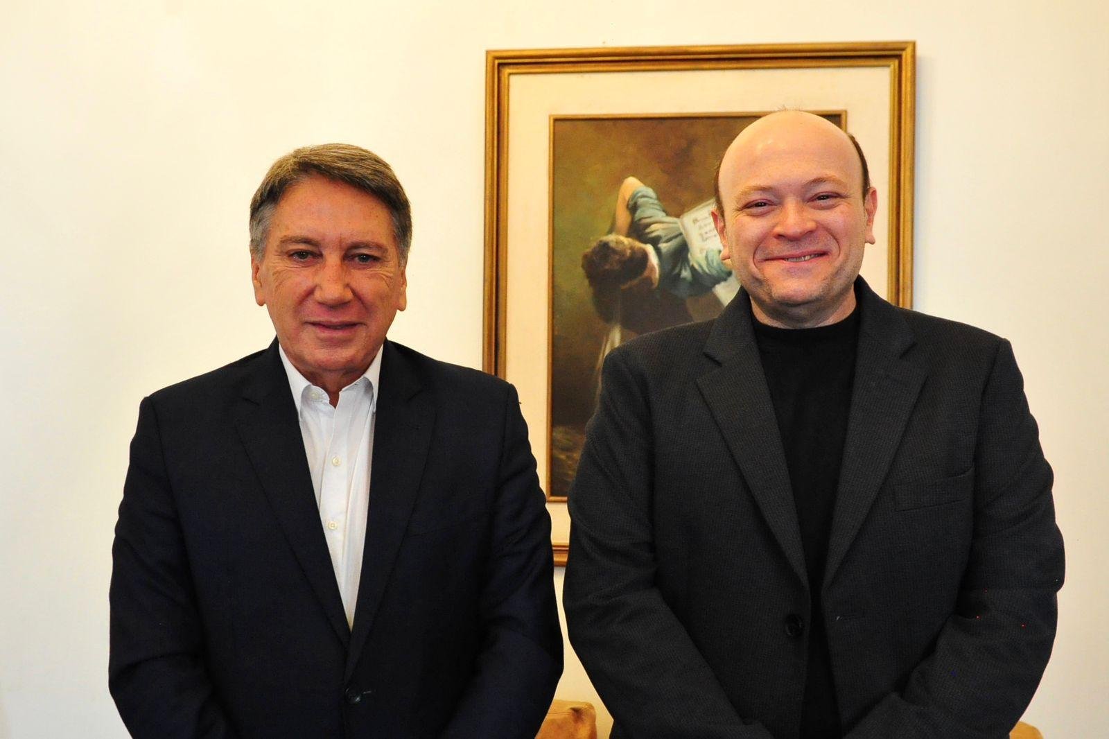 O ex-governador e pr&eacute;-candidato ao Senado Federal, Germano Rigotto, visitou o jornal Correio do Povo e foi recebido pelo diretor presidente, Marcelo Dantas