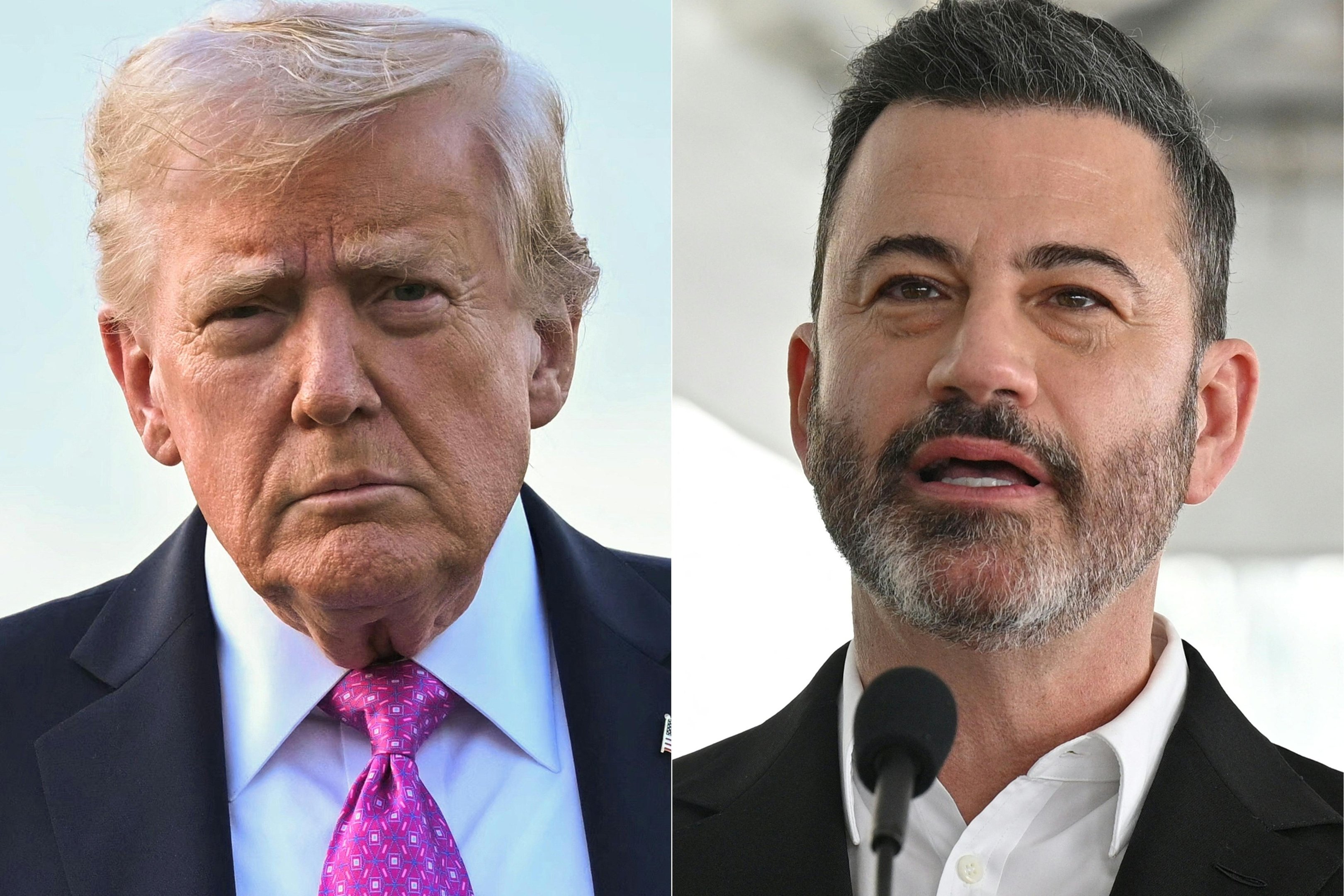 Donald Trump exigiu a demiss&atilde;o do comediante Jimmy Kimmel por uma piada