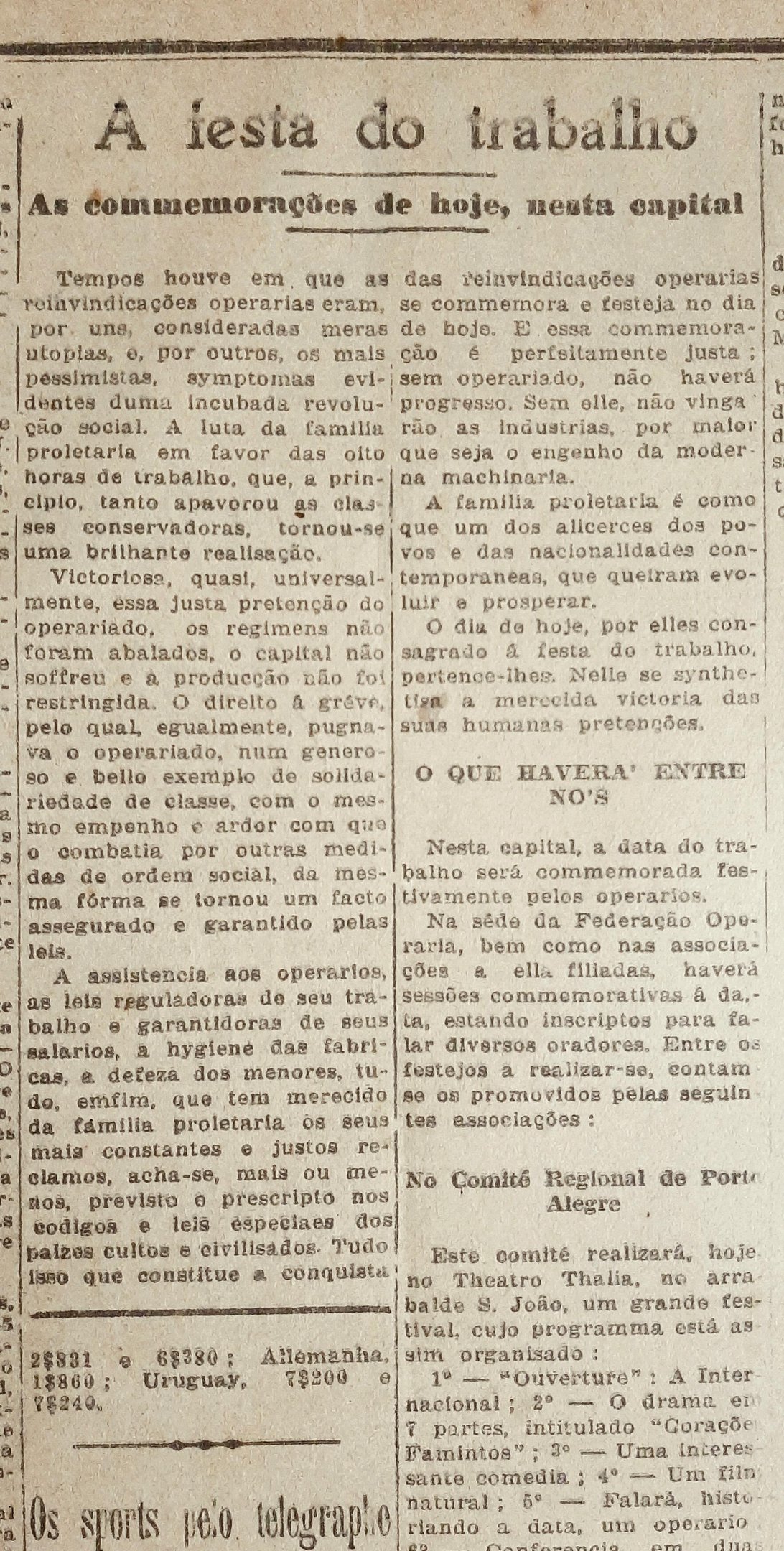 Diversas agremia&ccedil;&otilde;es oper&aacute;rias organizaram debates, festas e palestras pela data internacional