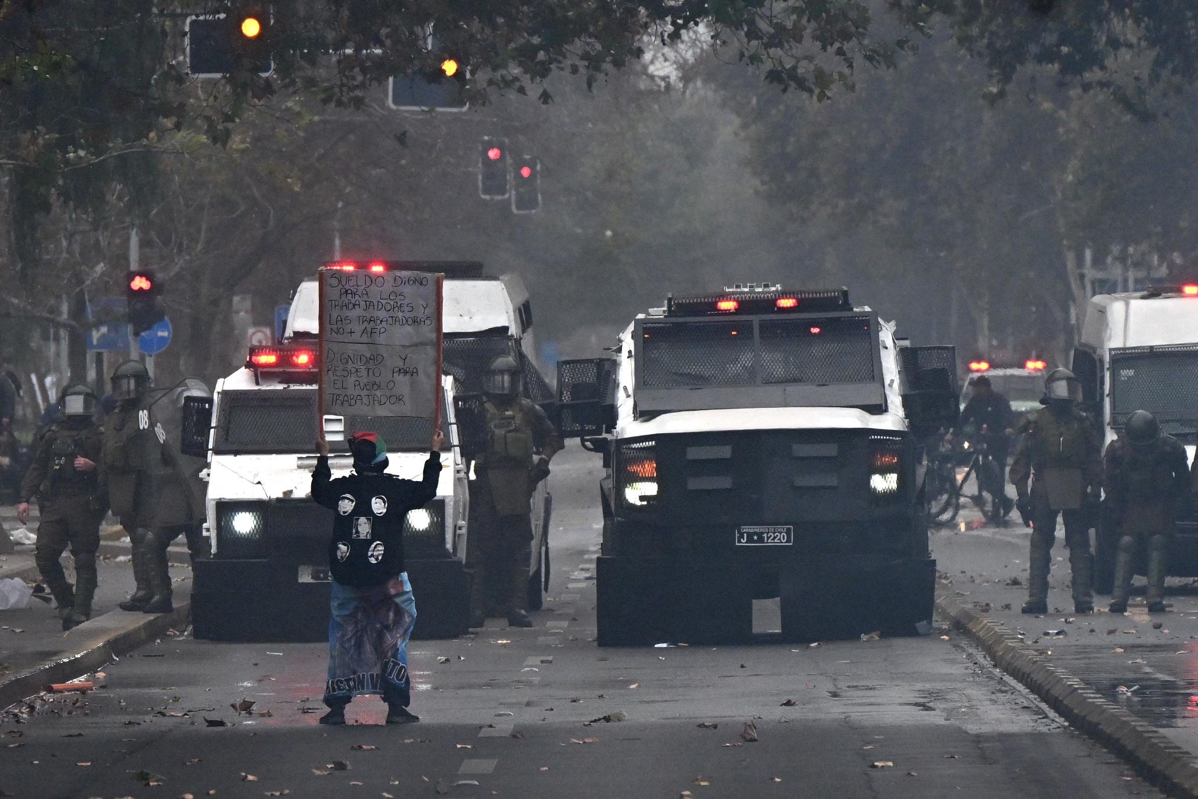 Chile tem protestos