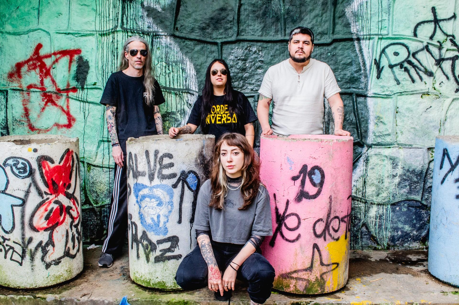 Banda de punk/hc re&uacute;ne&nbsp;Joana Berwanger, Matheus Leal, Jenny Vieira e Helio Cordeiro.