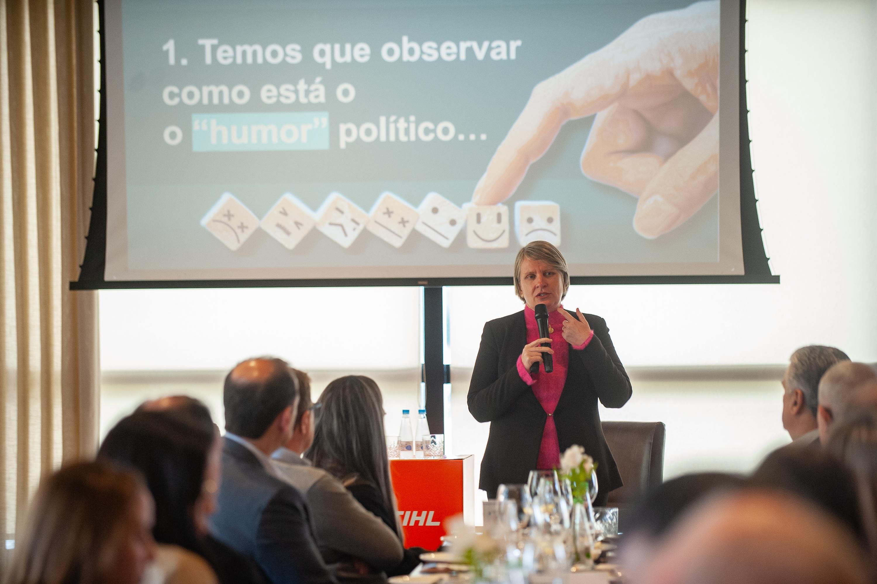 Elis Radmann apresentou dados de pesquisa em evento da C&acirc;mara Brasil-Alemanha no RS