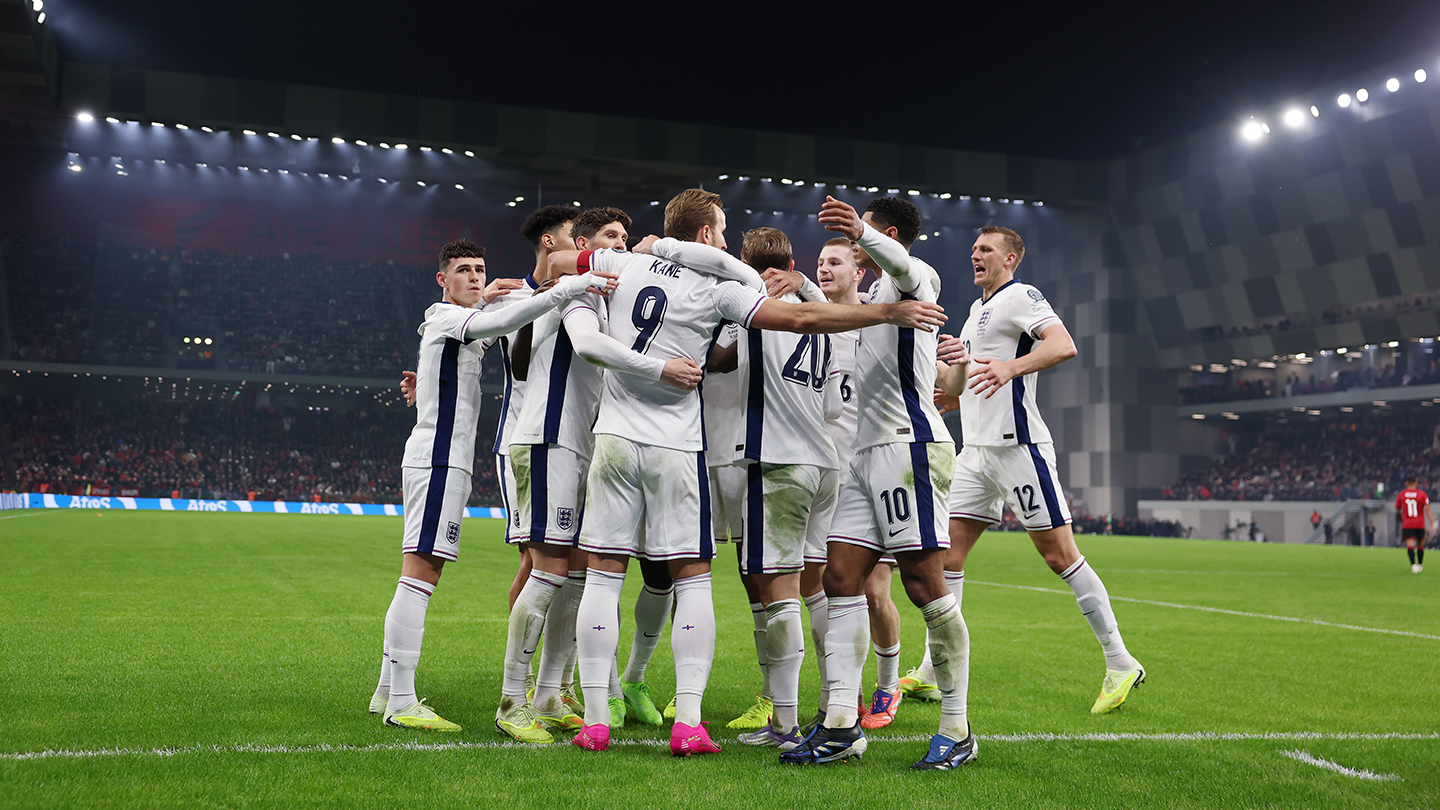 A Inglaterra venceu todos os oito jogos das classificat&oacute;rias europeias