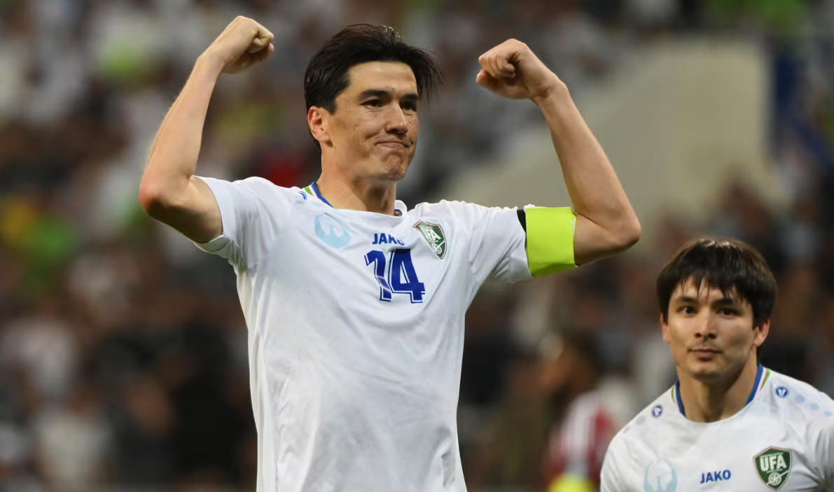 O atacante Eldor Shomurodov &eacute; um dos destaques da sele&ccedil;&atilde;o uzbeque