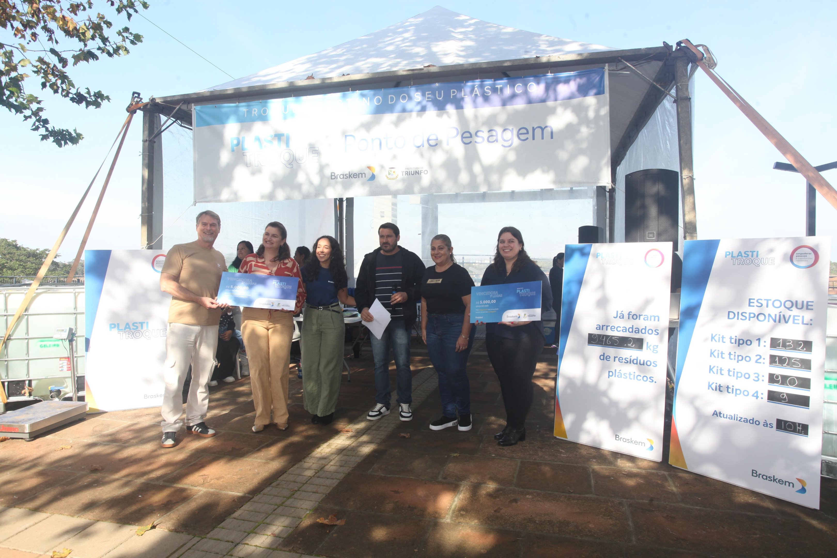 Braskem premia as escolas que mais arrecadaram res&iacute;duos pl&aacute;sticos em Triunfo