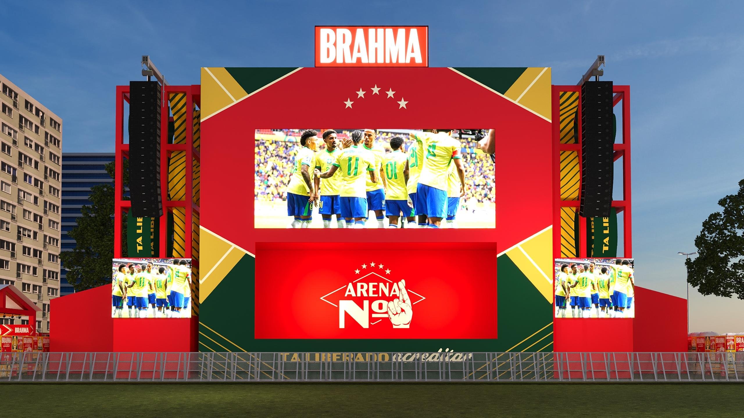 Com setores gratuitos e premium, Parque Harmonia vai receber evento que ter&aacute; transmiss&atilde;o dos jogos, atra&ccedil;&otilde;es musicais e experi&ecirc;ncias para o p&uacute;blico