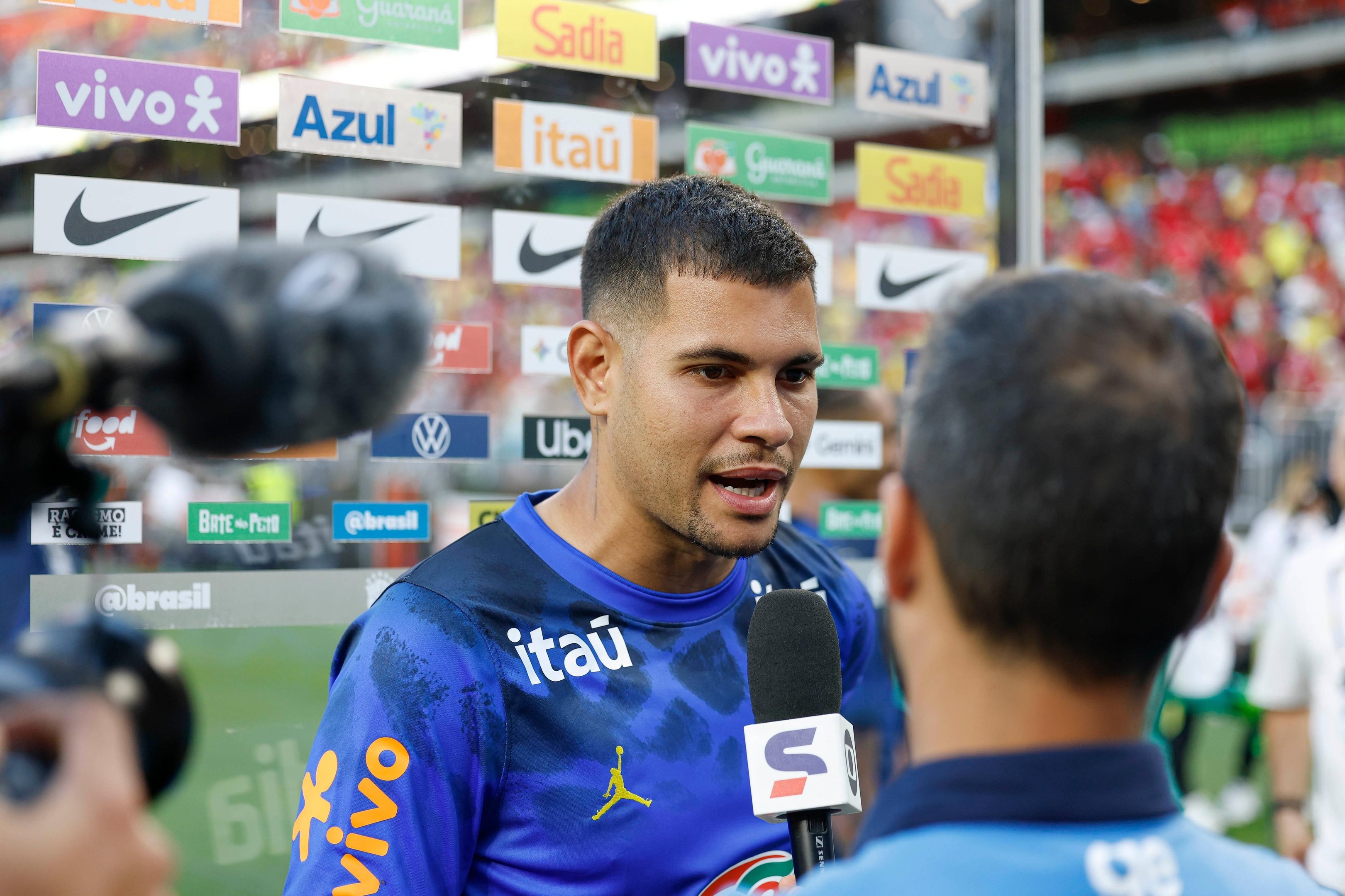 Bruno Guimar&atilde;es marcou um dos gols da vit&oacute;ria do Brasil sobre o Egito