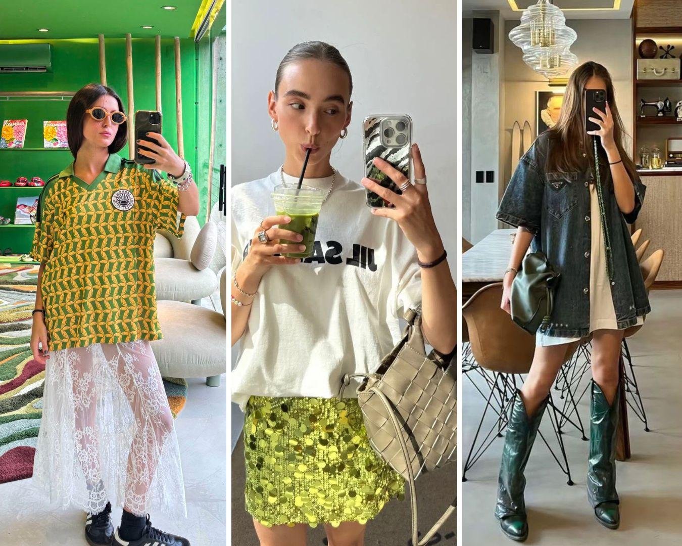 Camisas, brilho, renda, jeans e botas mostram como o Brasilcore transforma as cores da sele&ccedil;&atilde;o em produ&ccedil;&otilde;es com informa&ccedil;&atilde;o de moda para a Copa do Mundo