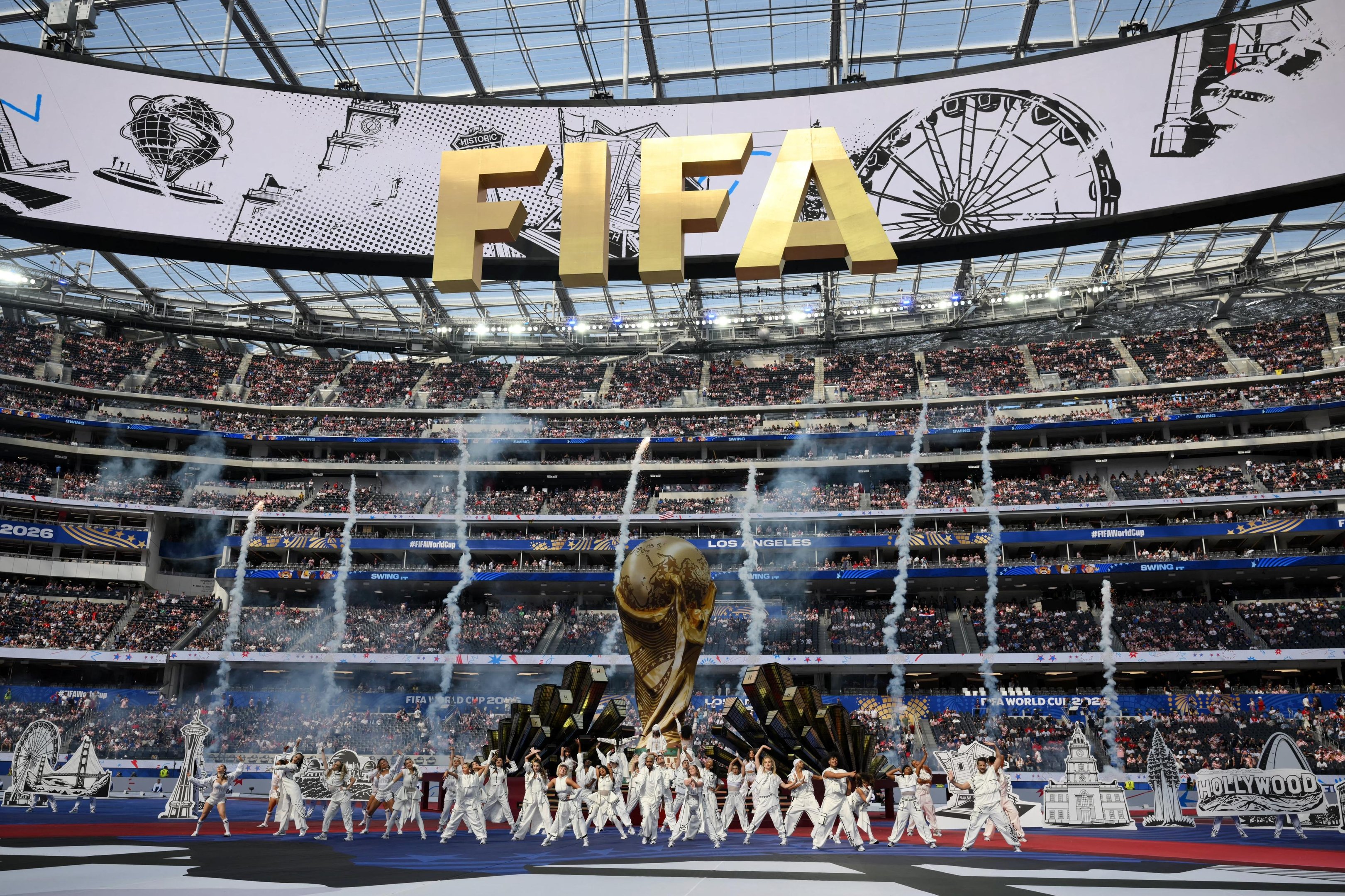 SoFi virou Los Angeles Stadium para abertura
