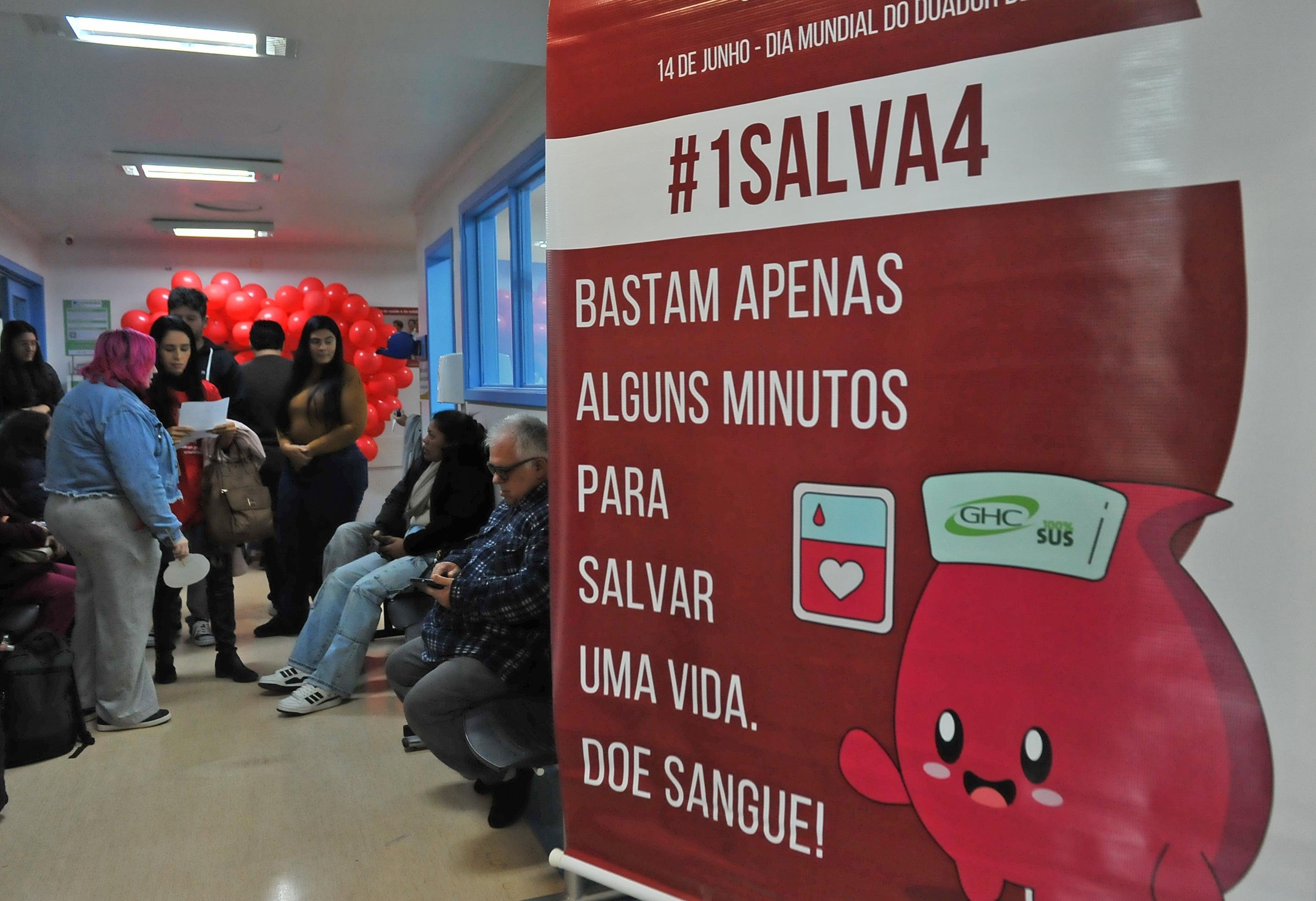 O Banco de Sangue do GHC aceita doa&ccedil;&otilde;es volunt&aacute;rias de segunda a s&aacute;bado, no segundo andar do Hospital Concei&ccedil;&atilde;o