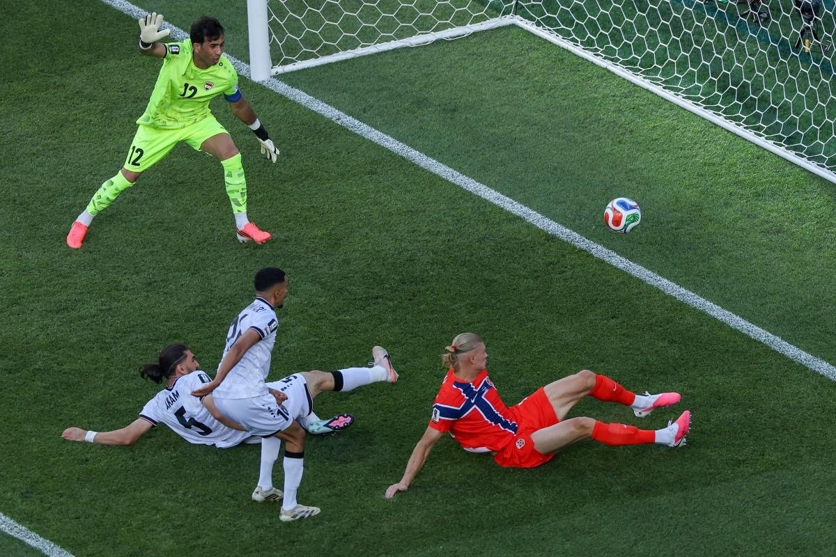 Haaland abriu o placar para os noruegueses em Boston