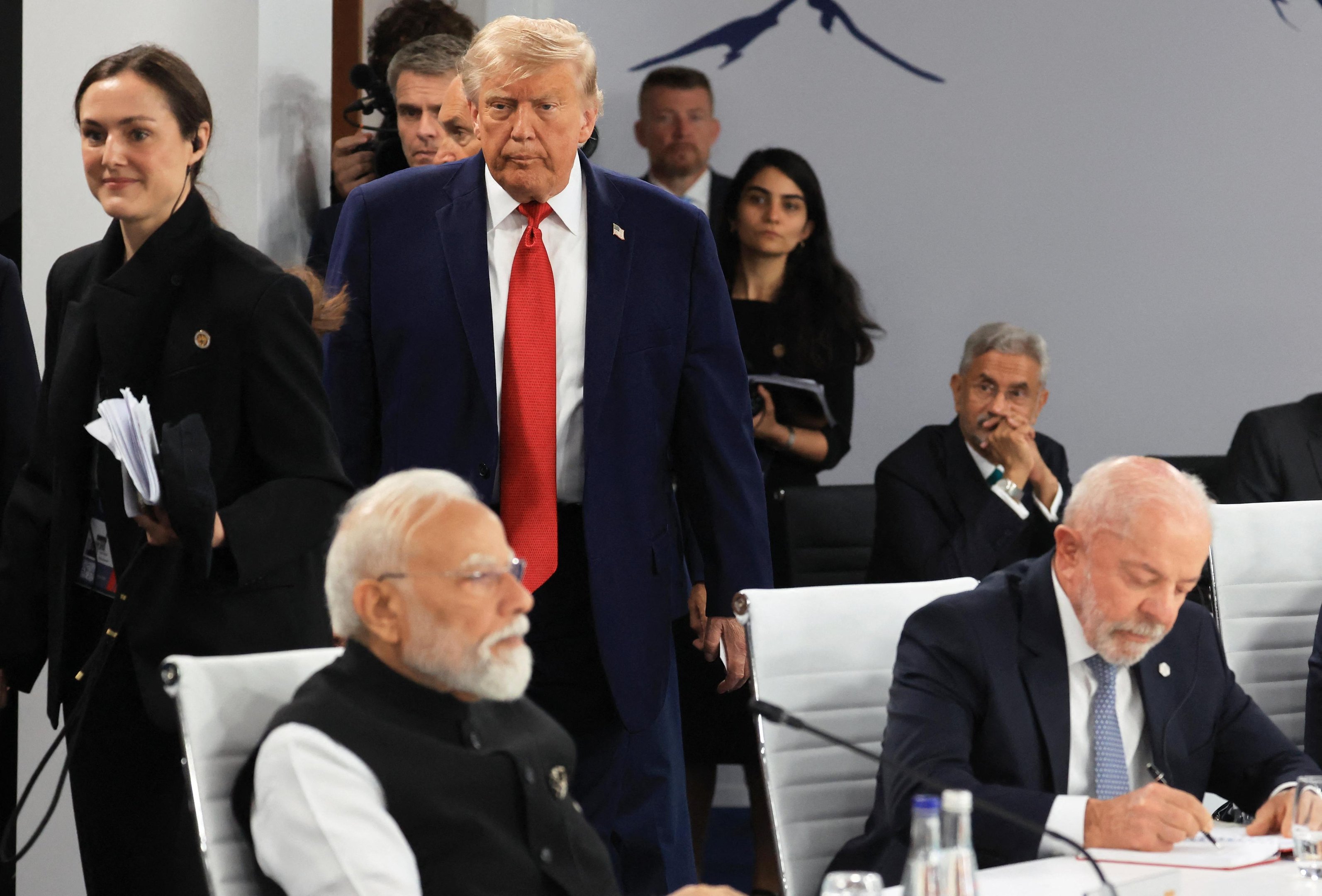 Lula retruca Trump em entrevista coletiva ap&oacute;s reuni&atilde;o de C&uacute;pula do G7