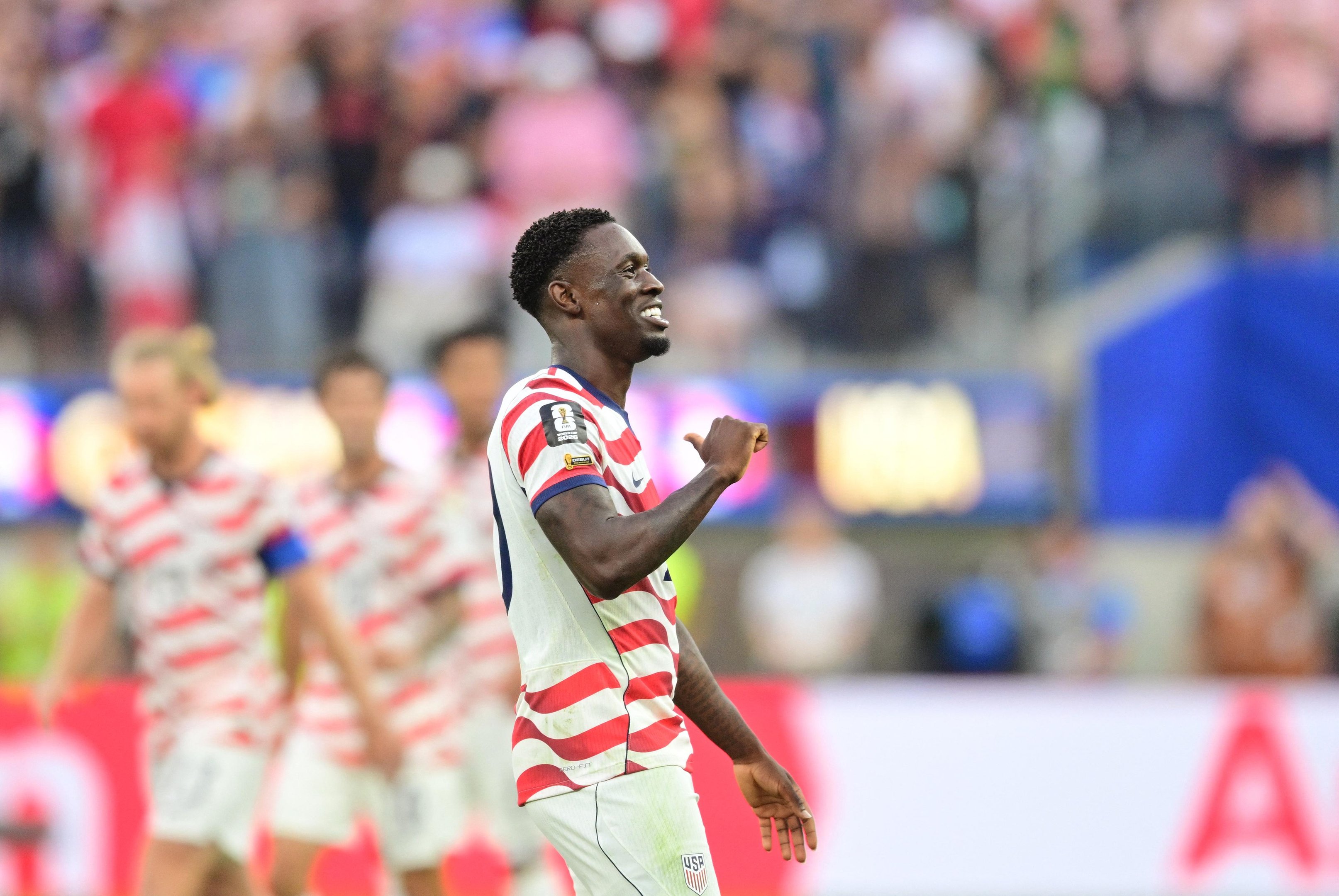 Balogun marcou dois gols na estreia dos EUA na Copa