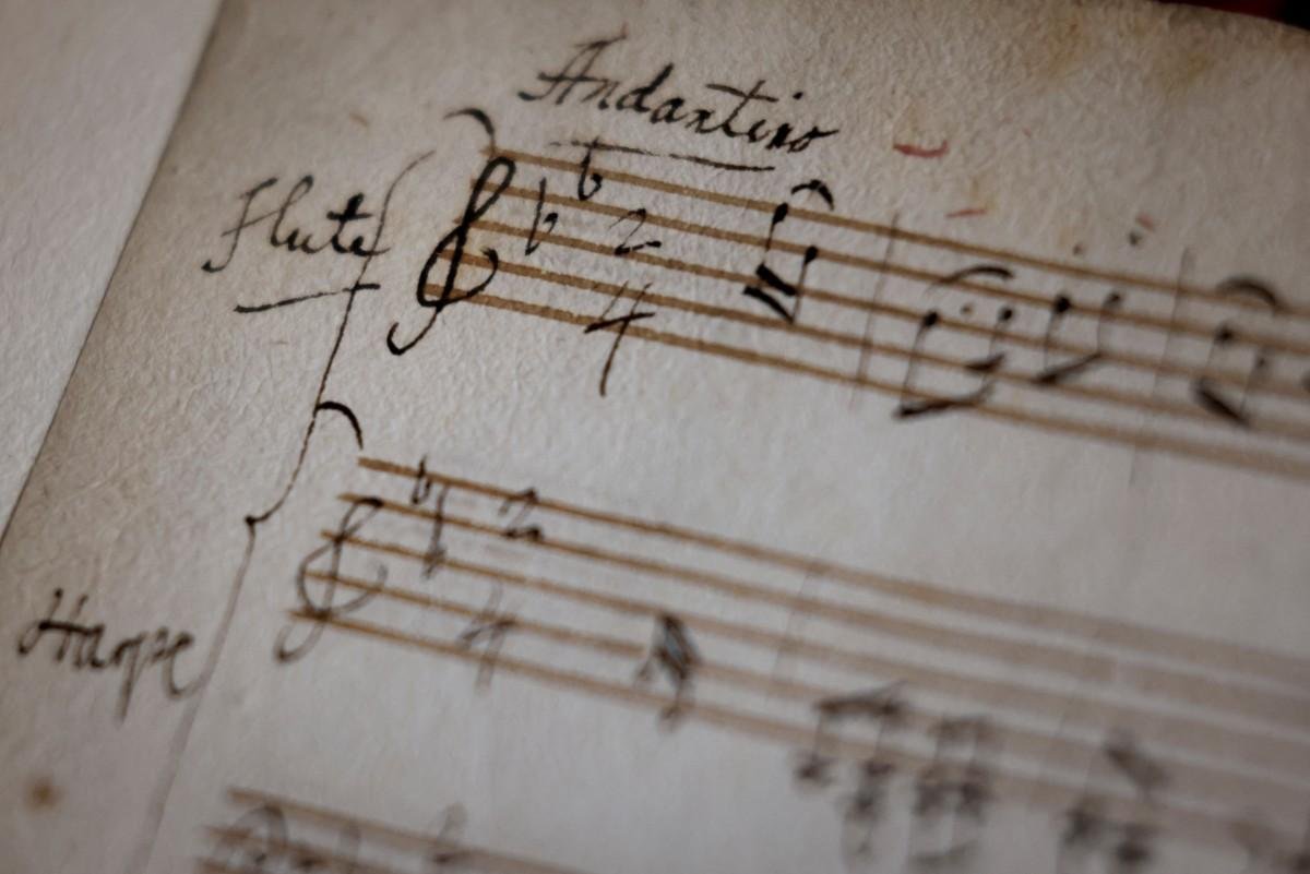 Manuscrito de Mozart