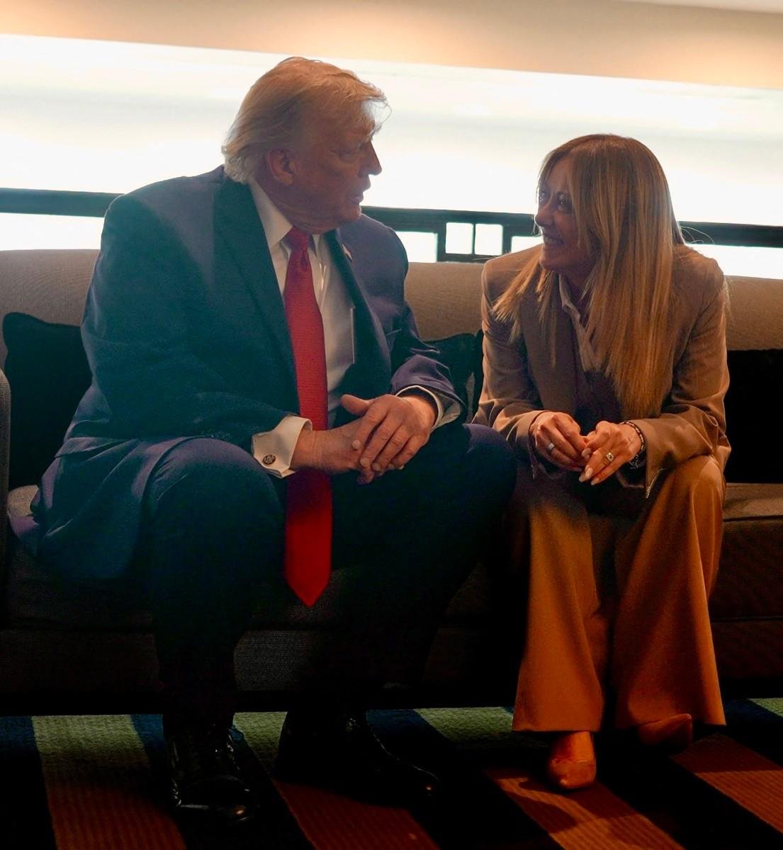 Trump fez novo ataque &agrave; primeira-ministra Giorgia Meloni