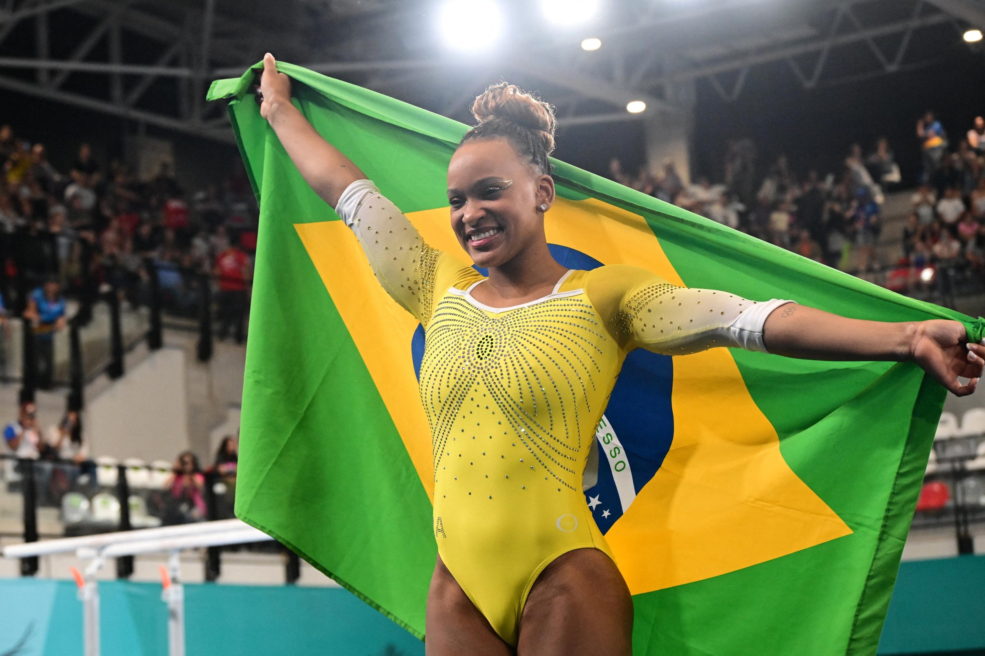 Rebeca Andrade se apresentou apenas no salto no Pan-Americano
