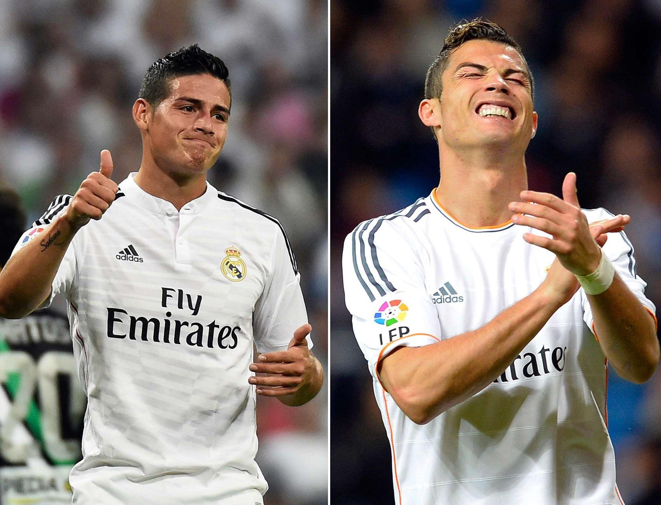 Cr7 e Rodr&iacute;guez venceram juntos o Mundial de Clubes de 2014, em Marrakech