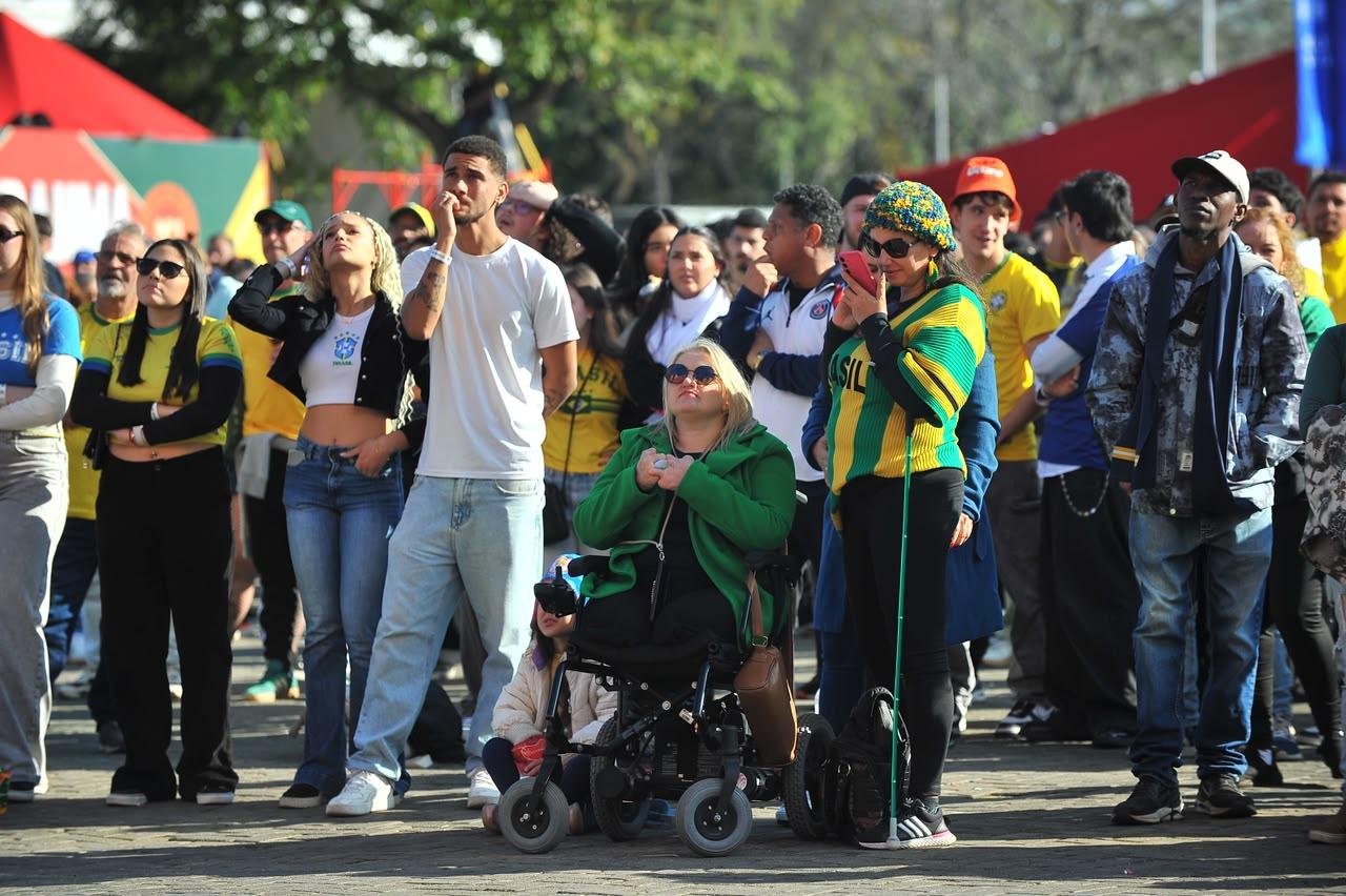 Parque Harmonia vibra com jogo da sele&ccedil;&atilde;o brasileira