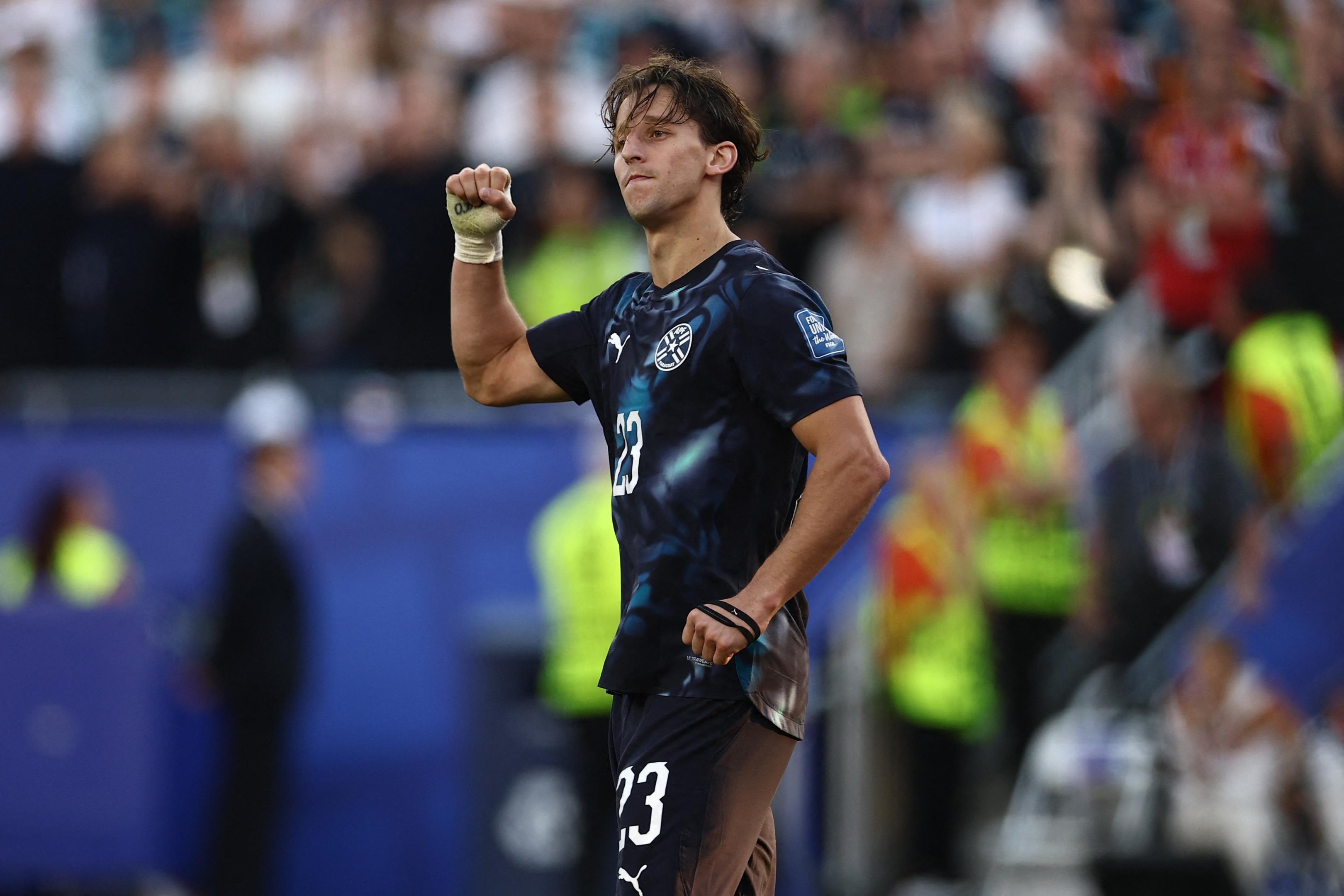 Galarza converteu um dos p&ecirc;naltis contra a Alemanha na Copa do Mundo