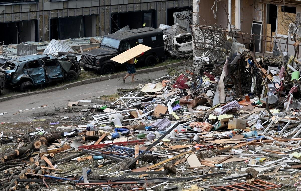 Ucr&acirc;nia tem grande destrui&ccedil;&atilde;o por conta da guerra
