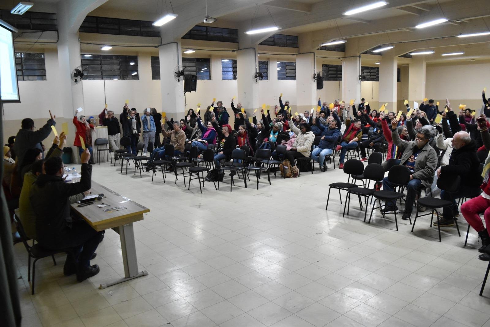 Decis&atilde;o de greve foi tomada na &uacute;ltima assembleia geral, realizada no dia 30 de julho