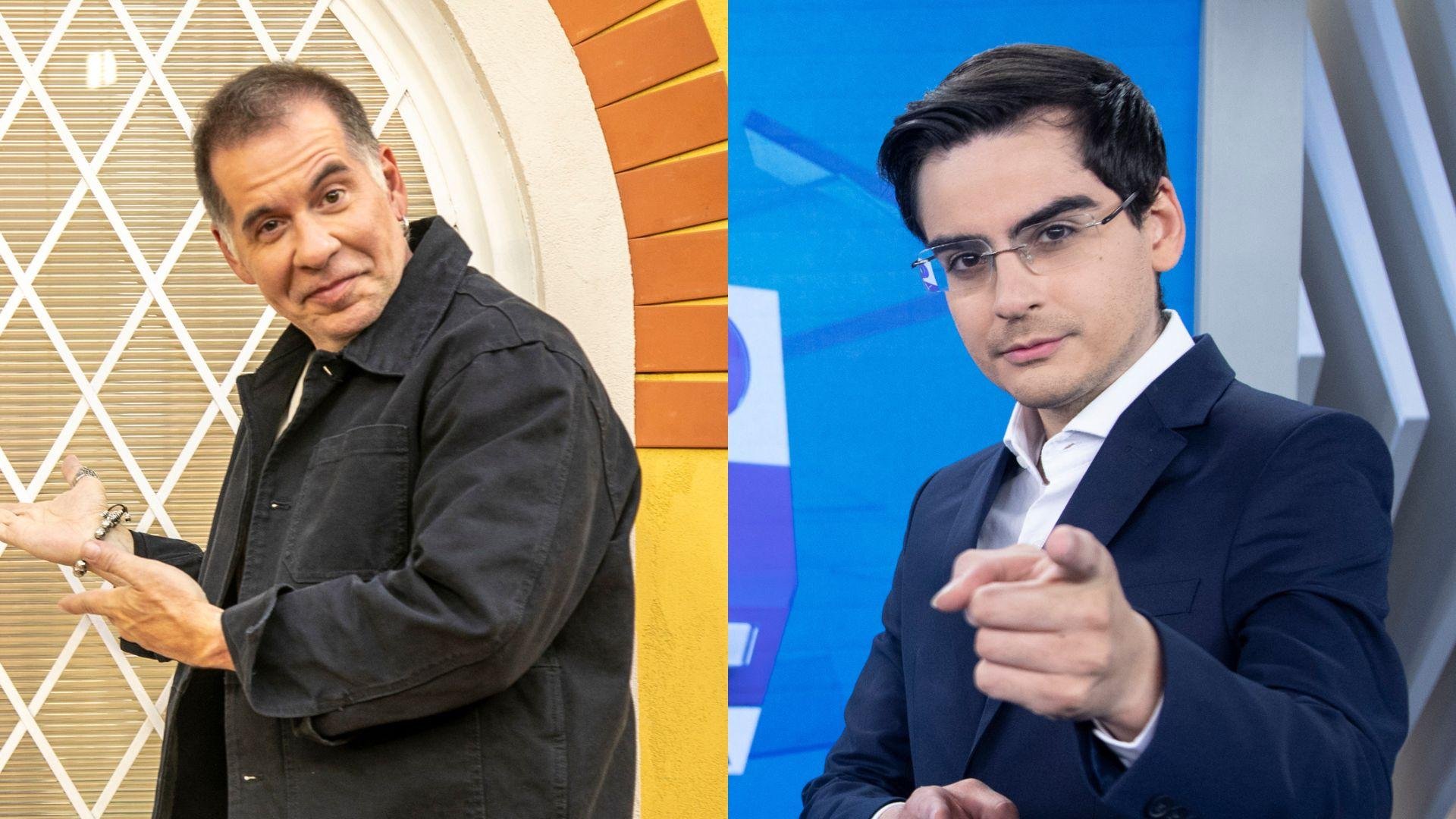 Leandro Hassum desejou sorte ao tamb&eacute;m apresentador Dudu Camargo