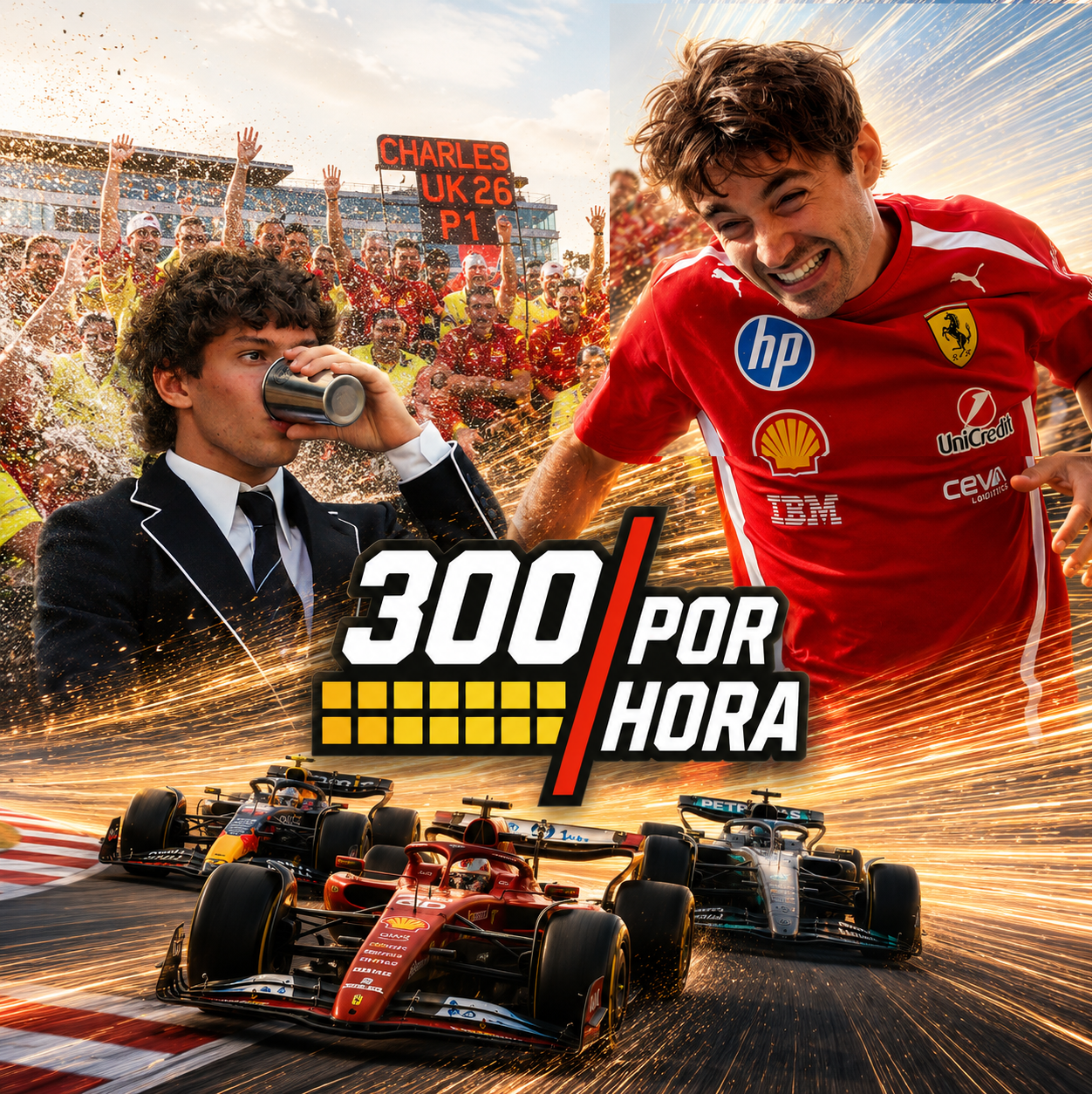 Leclerc fez a festa em Silverstone