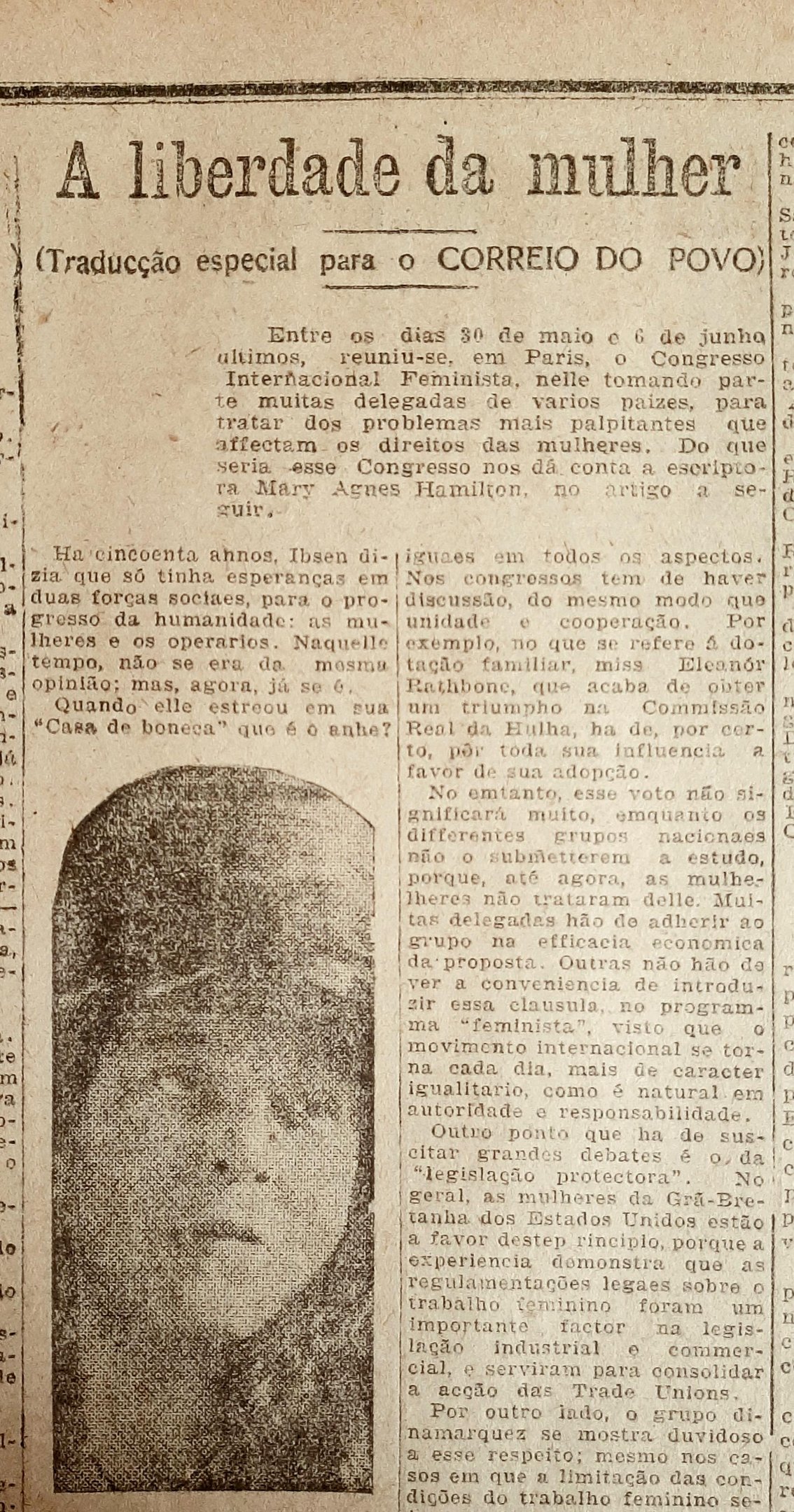 O congresso reuniu em Paris grupos de reivindica&ccedil;&atilde;o do sufr&aacute;gio feminino de todo o mundo