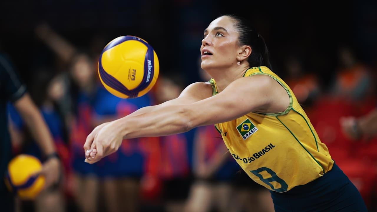 Julia Kudiess vinha sendo um dos destaques da sele&ccedil;&atilde;o brasileira na VNL