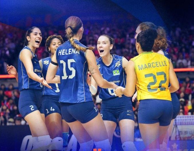 Sele&ccedil;&atilde;o Brasileira feminina continua no topo da tabela, abaixo dos Estados Unidos