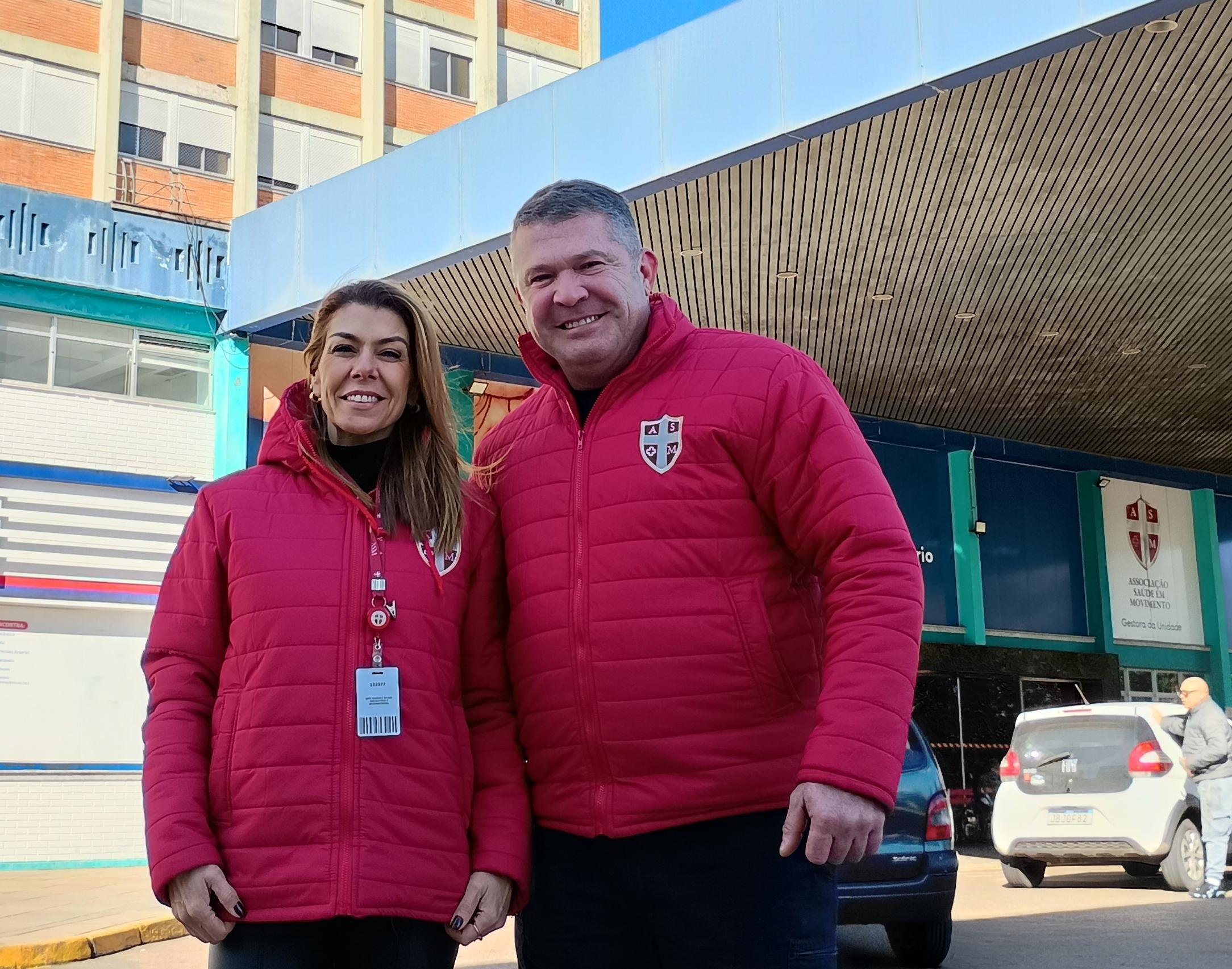 Ana Luiza Keller e Jefferson Pundam da Rocha est&atilde;o no comando da CIPA do Hospital Universit&aacute;rio de Canoas