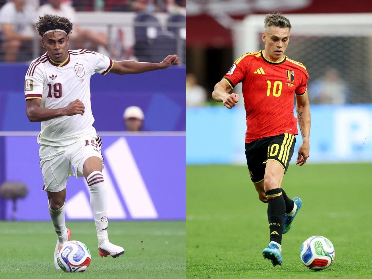 Lamine Yamal e Leandro Trossard, destaques de Espanha e B&eacute;lgica, respectivamente