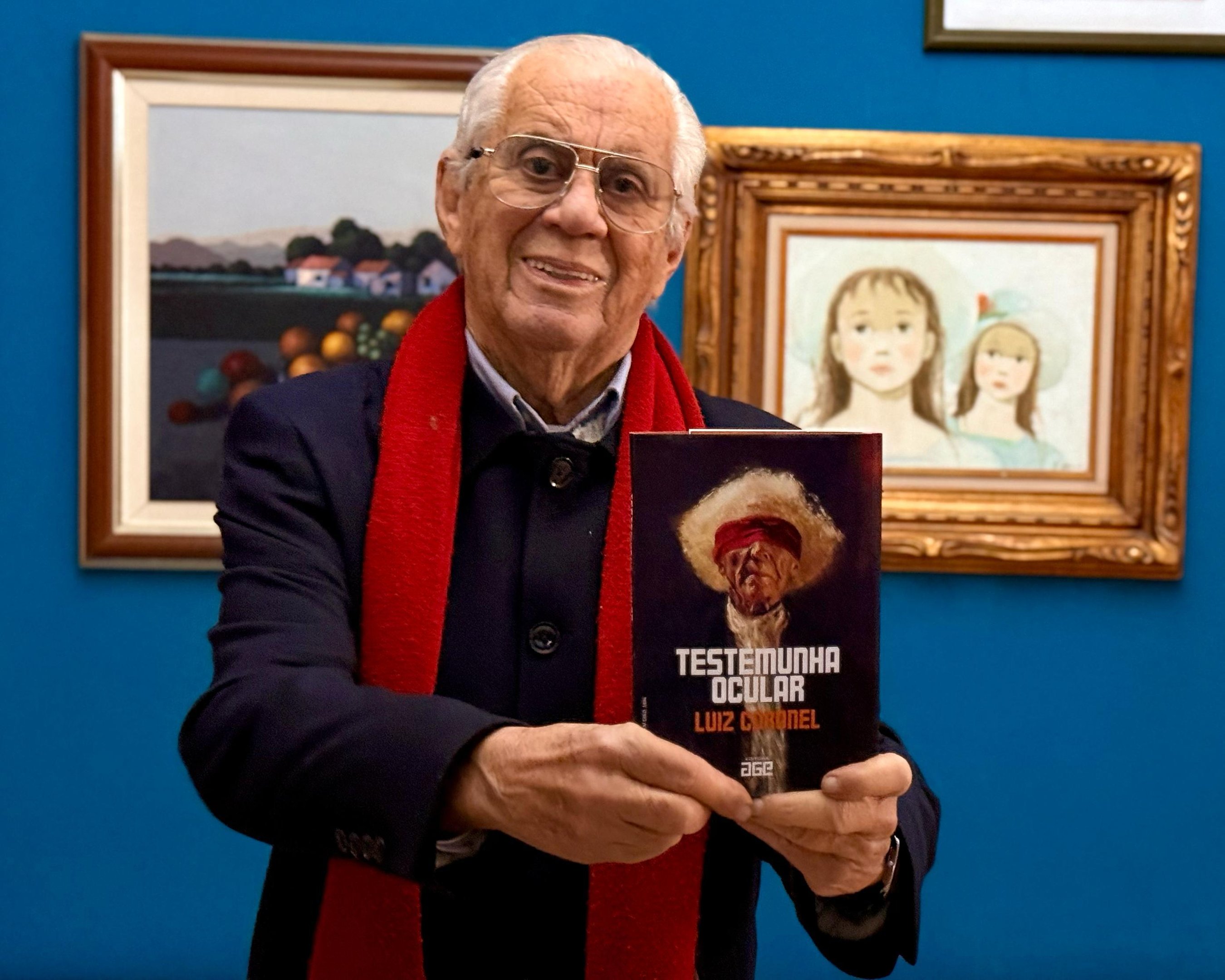 Luiz Coronel celebra 88 anos e lan&ccedil;a o livro 'Testemunha Ocular'