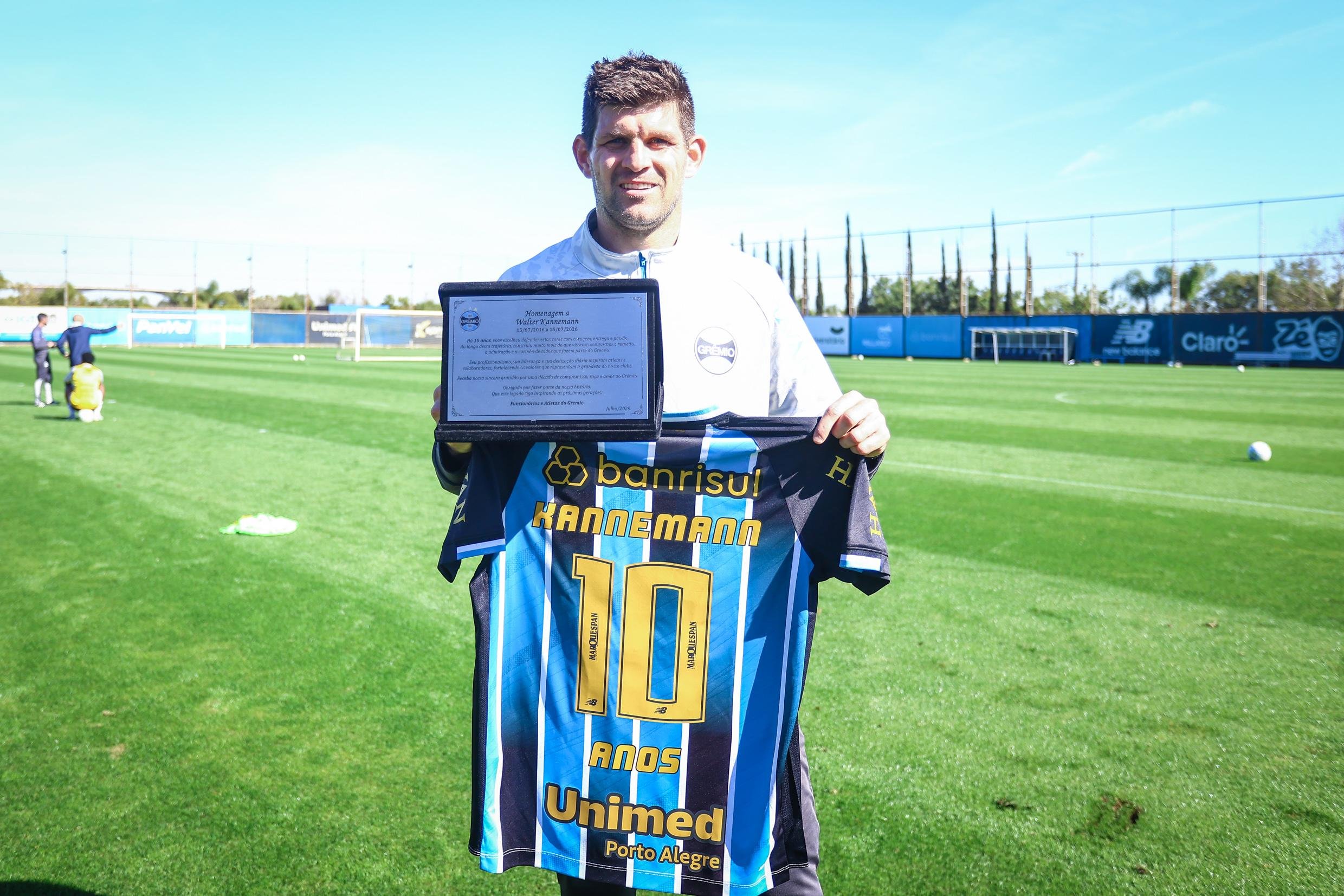 Kannemann completou 10 anos com a camisa do Gr&ecirc;mio