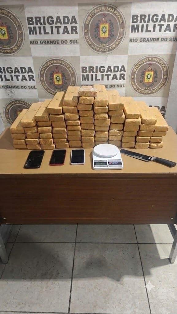 Droga foi apreendida pela Brigada Militar na a&ccedil;&atilde;o
