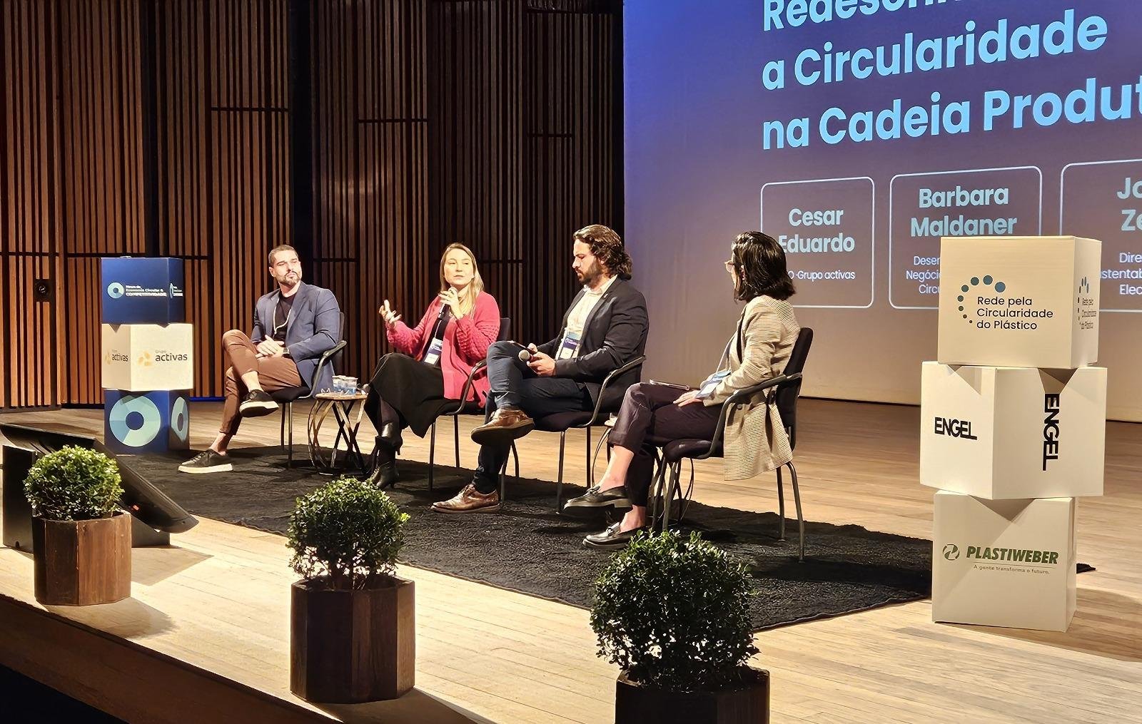 Especialista da Braskem, Barbara Maldaner, falou sobre o tema no 5&ordm; F&oacute;rum de Economia Circular e Competitividade