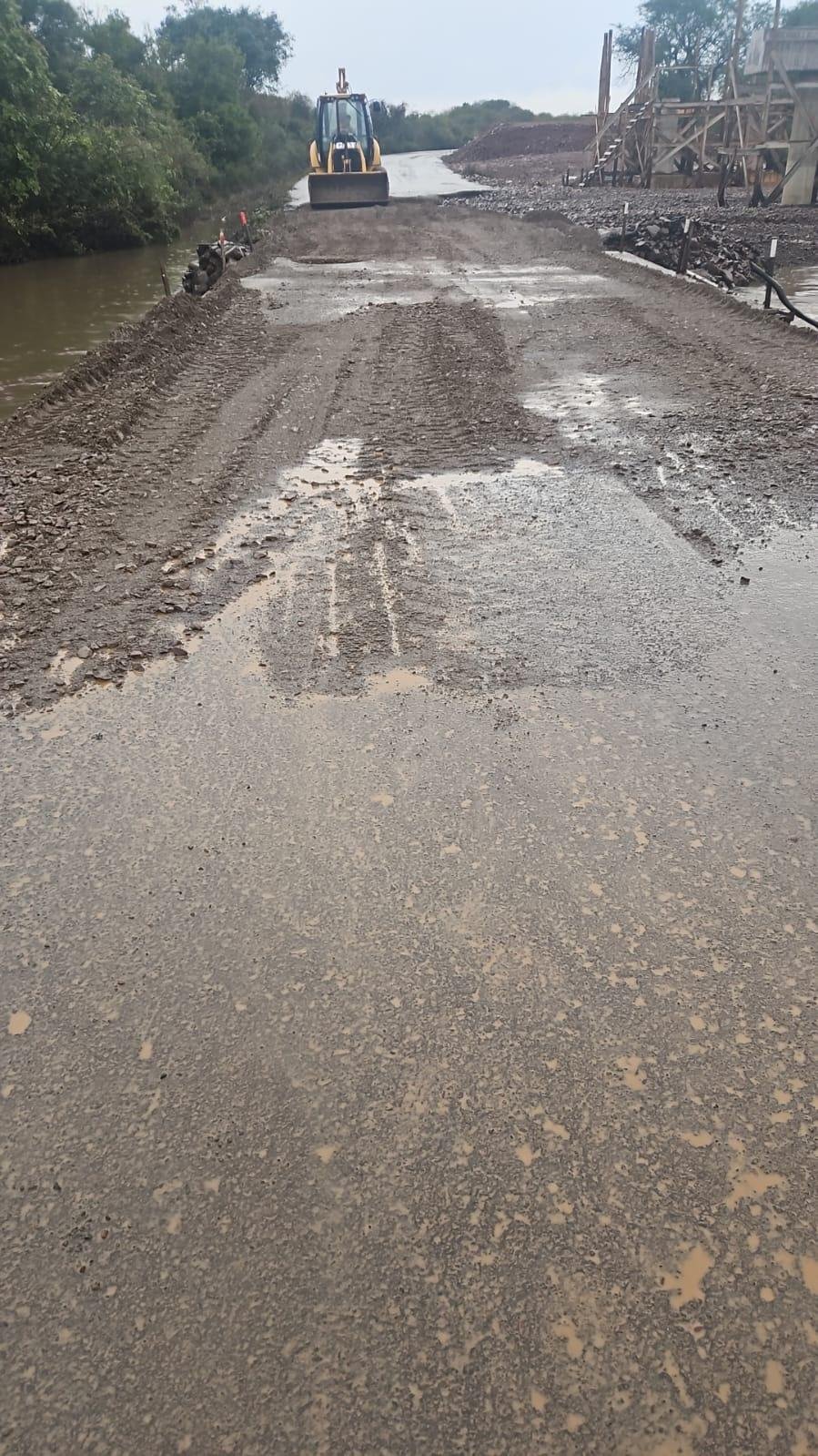 Ponte do Capivari, no km 8 da ERS 507, foi liberado para o tr&acirc;nsito ap&oacute;s a prefeitura do Alegrete realizar obras no acesso a estrutura