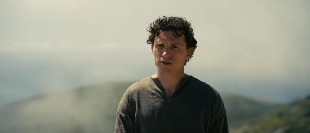 Tom Holland  interpreta Tel&ecirc;maco, filho de Odisseu