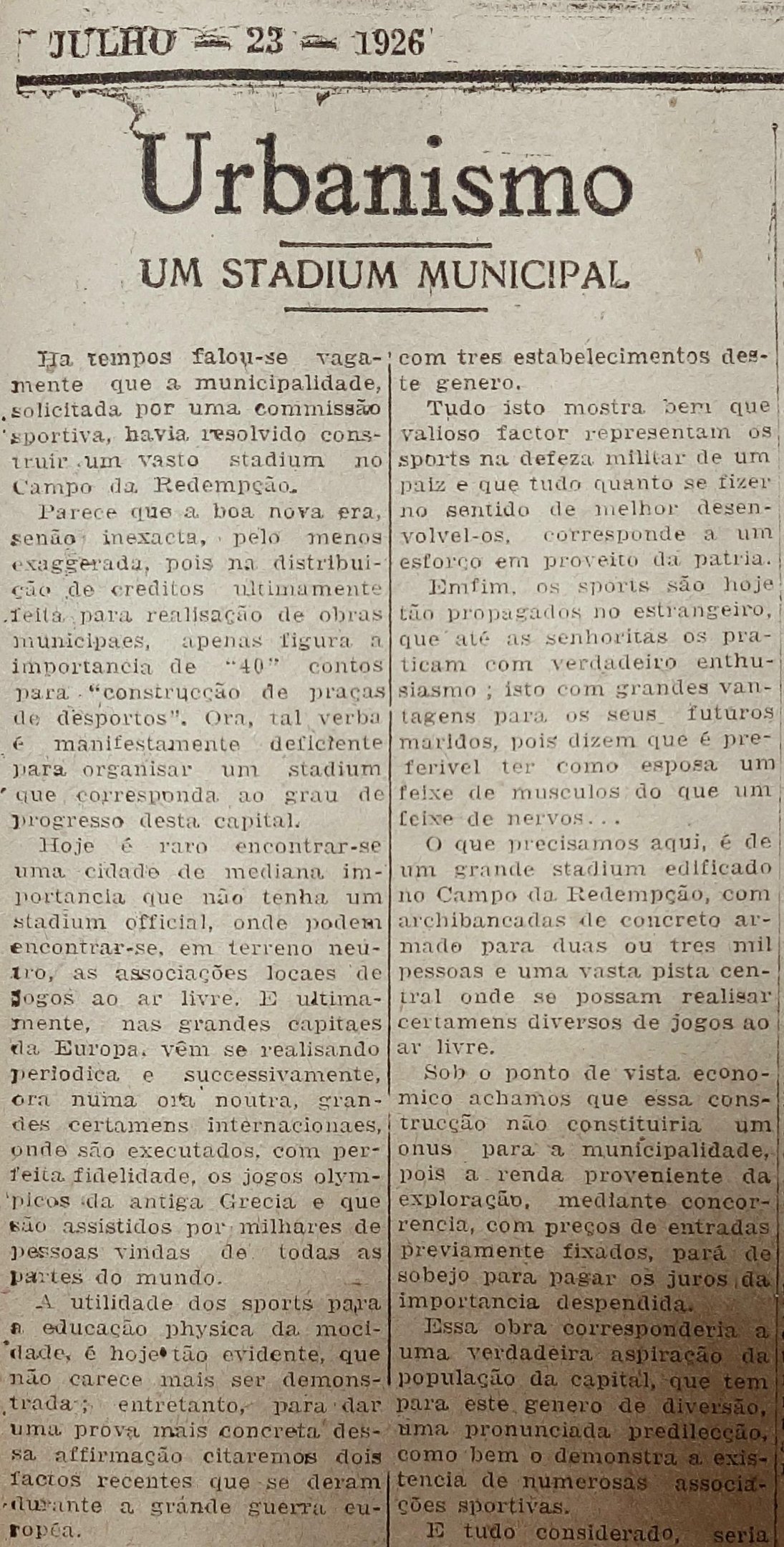 Com a sugest&atilde;o de erguer um est&aacute;dio no parque, o urbanista Julio Nectoux defendeu modelo europeu de arenas em &aacute;reas centrais