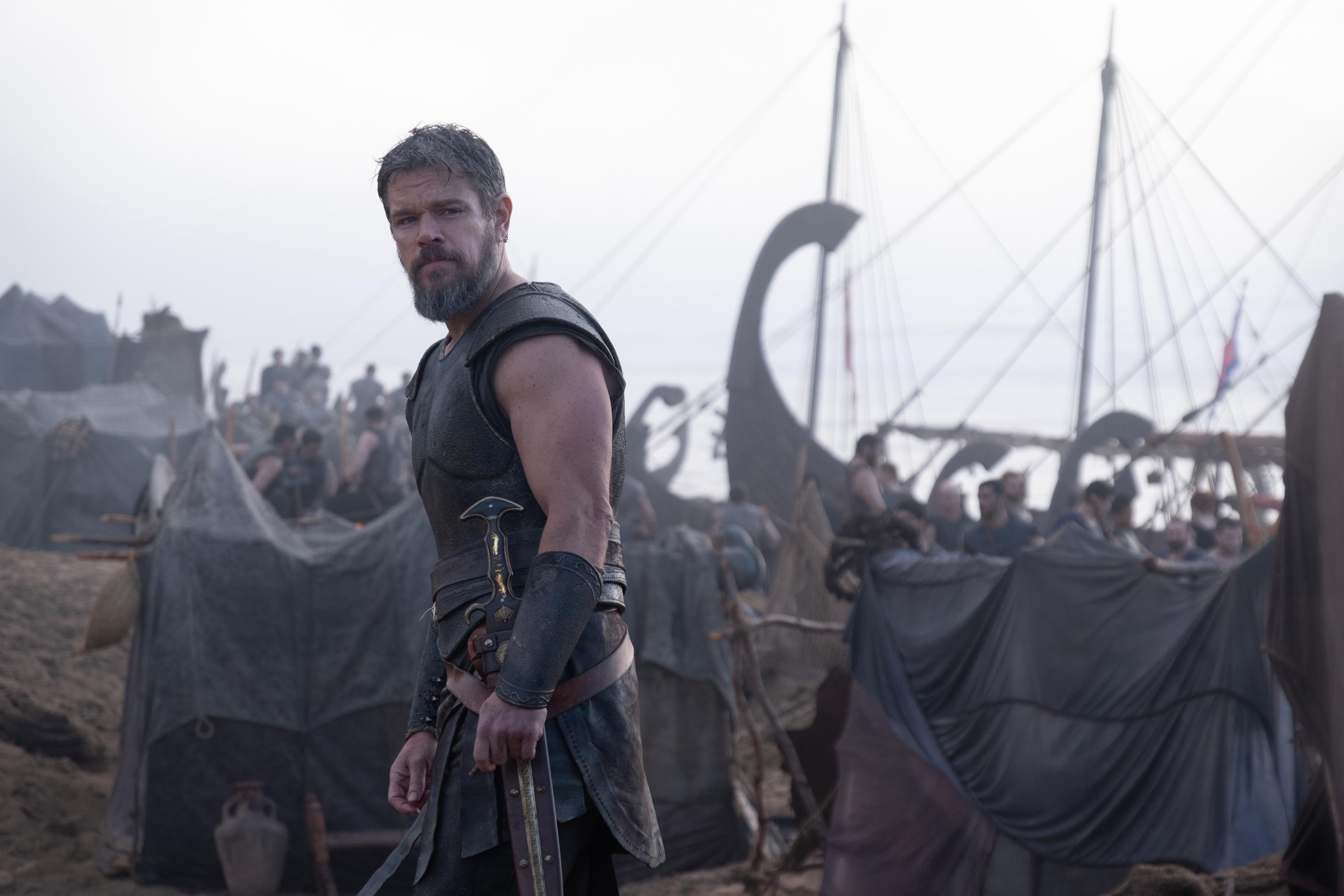 Matt Damon no filme 'A Odisseia', dirigido por Christopher Nolan