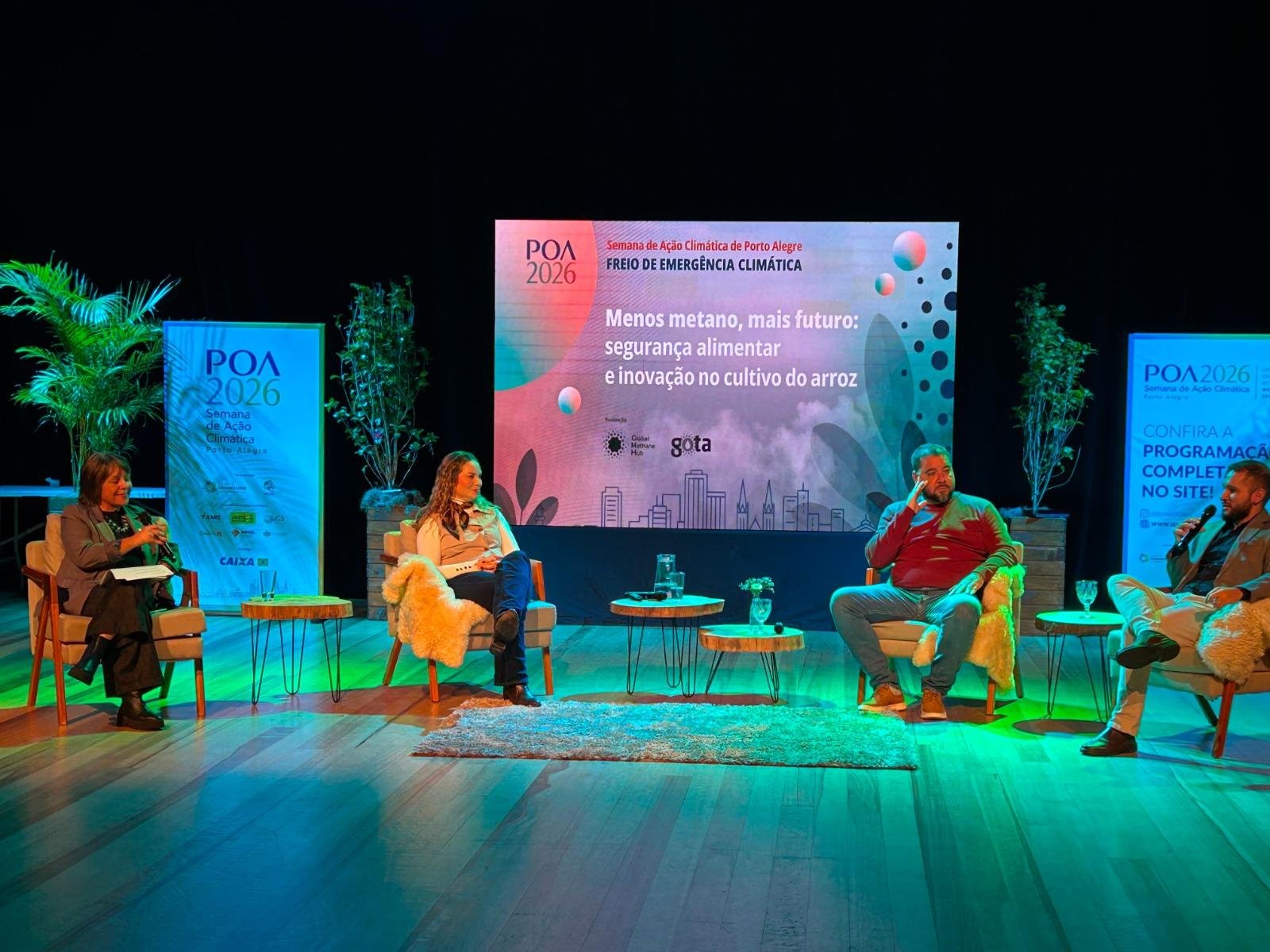 Painel sobre arroz integrou a 1&ordf; Semana de A&ccedil;&atilde;o Clim&aacute;tica de Porto Alegre