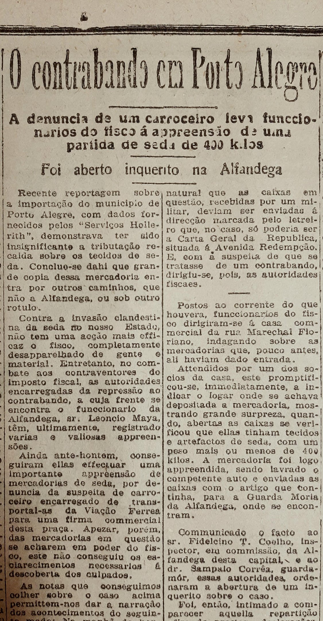 Alerta de carroceiro foi crucial para a apreens&atilde;o da mercadoria irregular