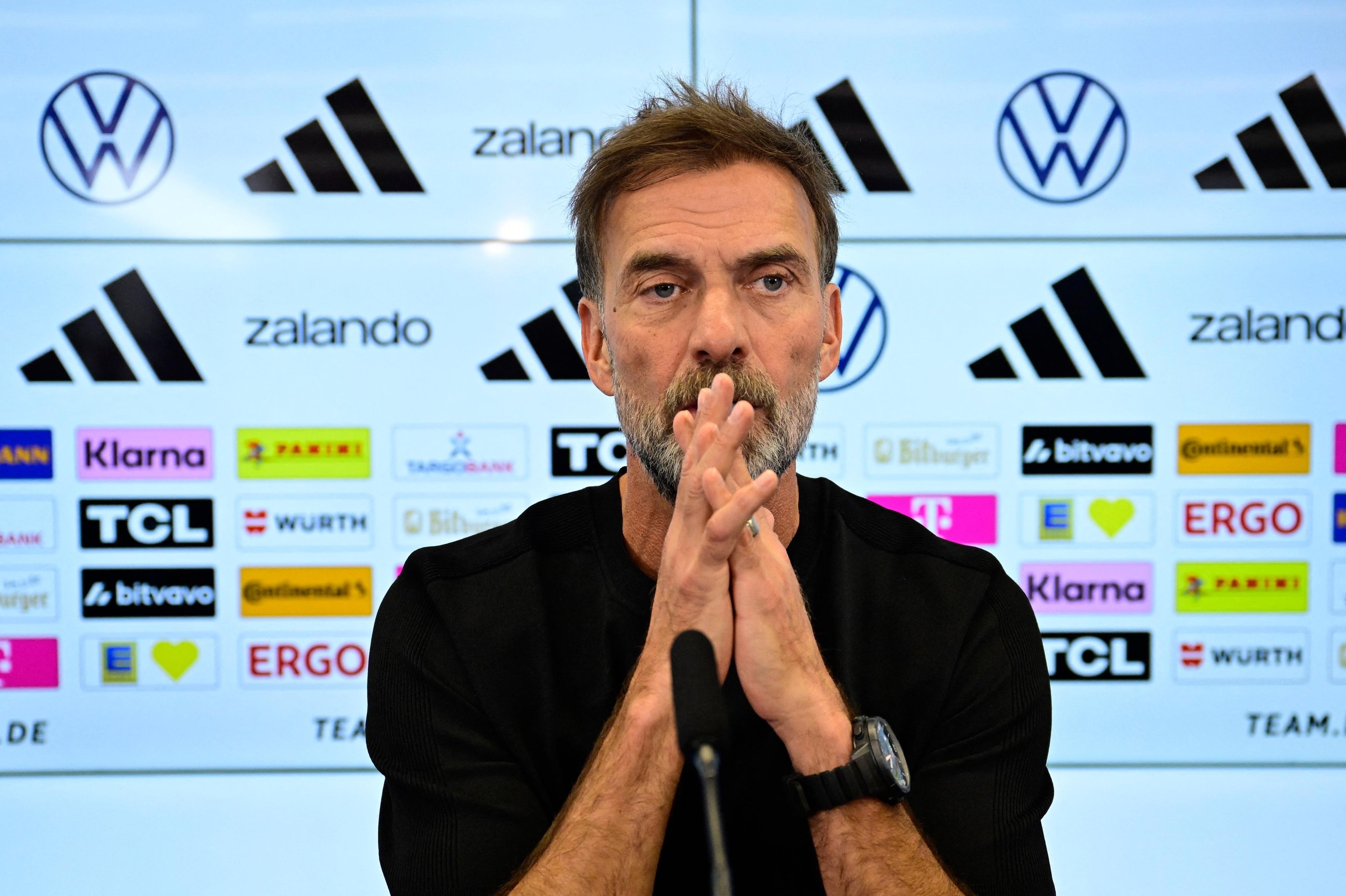 J&uuml;rgen Klopp foi apresentado oficialmente, nesta sexta, como novo t&eacute;cnico da sele&ccedil;&atilde;o da Alemanha