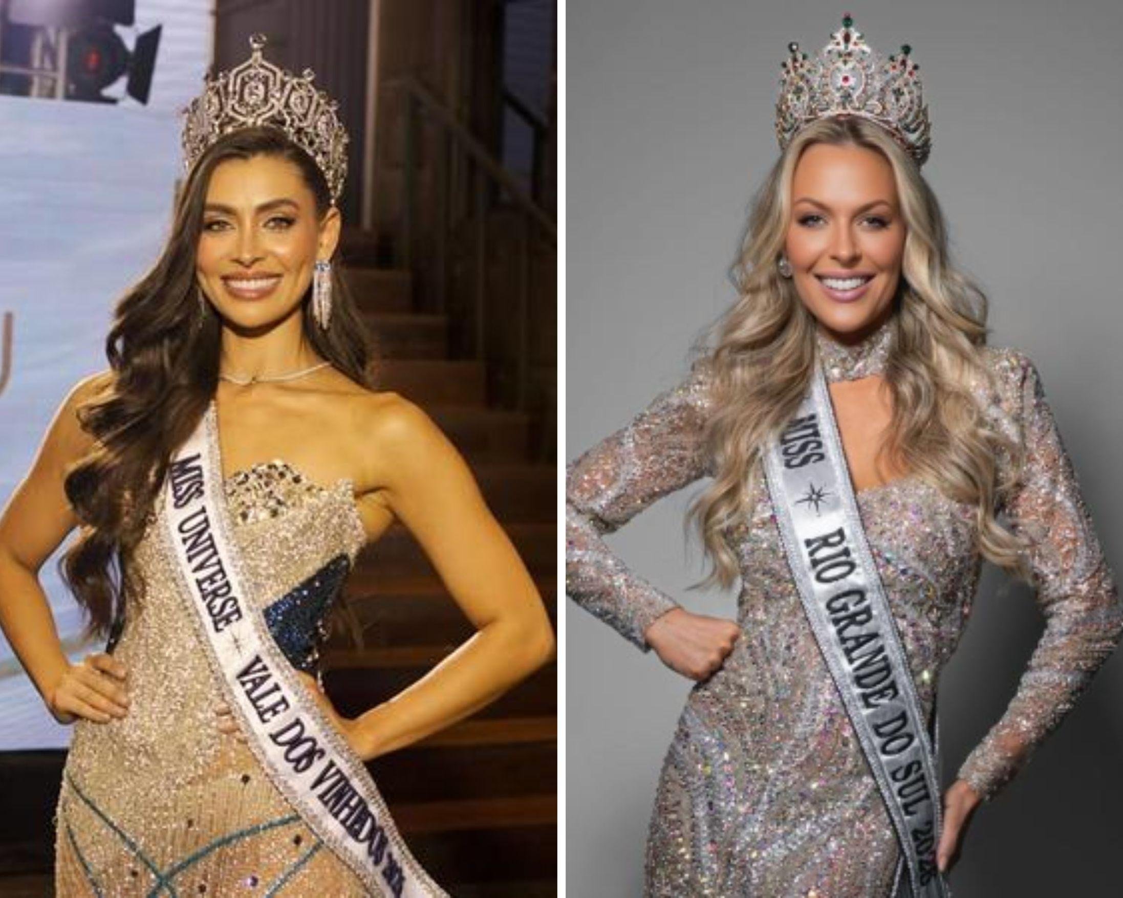 Giovanna Togni, representante do Vale dos Vinhedos, e J&uacute;lia Guerra, do Rio Grande do Sul, chegam &agrave; final do Miss Universe Brasil 2026 levando a for&ccedil;a e a tradi&ccedil;&atilde;o ga&uacute;chas ao concurso