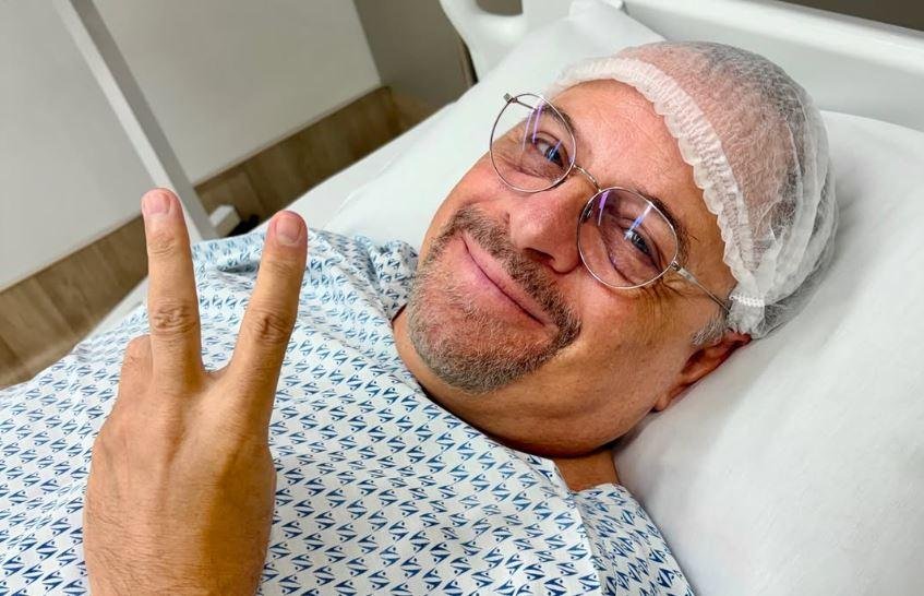 O ator Marcos Breda est&aacute; no hospital