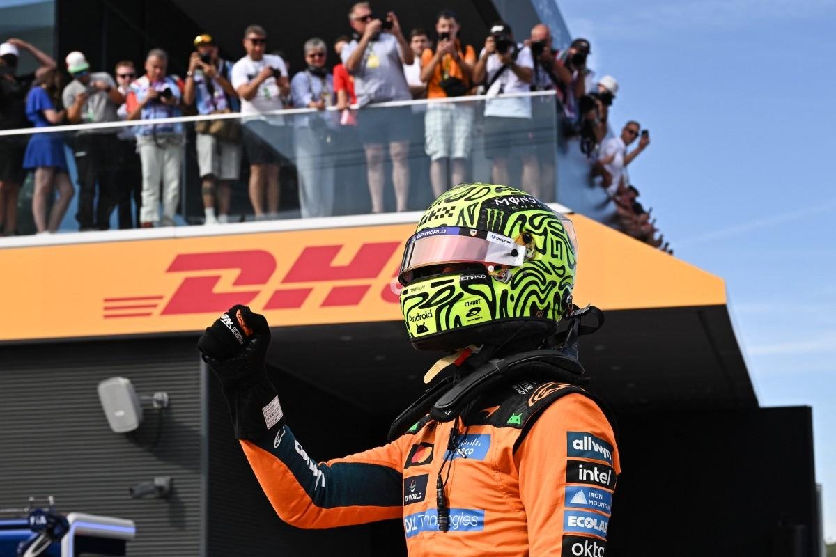 Norris crava pole&nbsp;e Gabriel Bortoleto larga em 14&ordm;&nbsp;no GP da Hungria