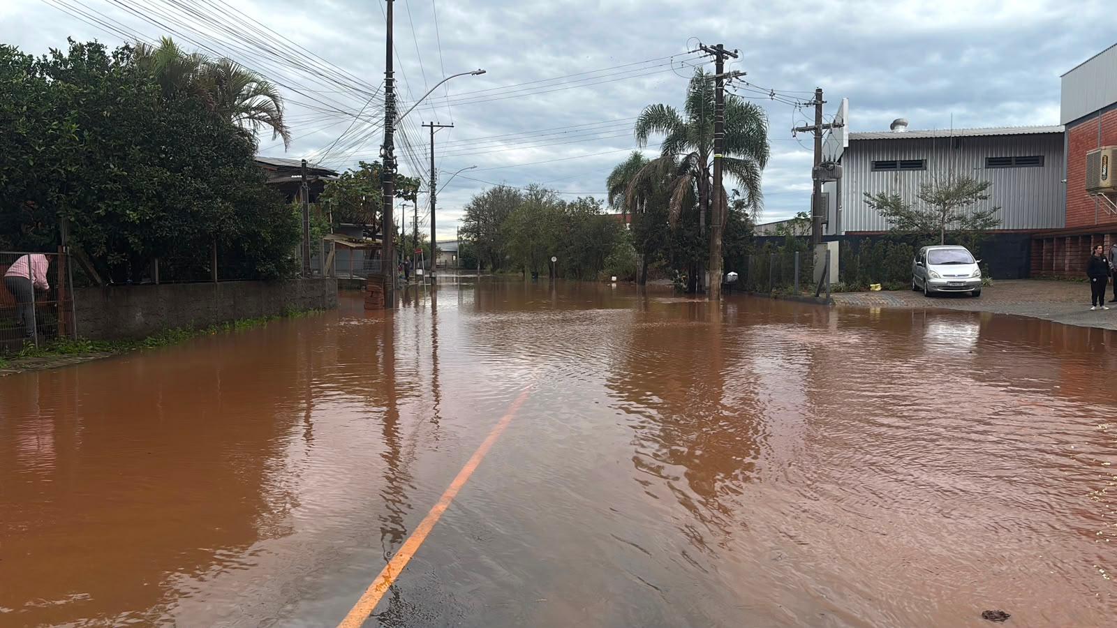 Bairro XV de Novembro foi um dos afetados em Igrejinha
